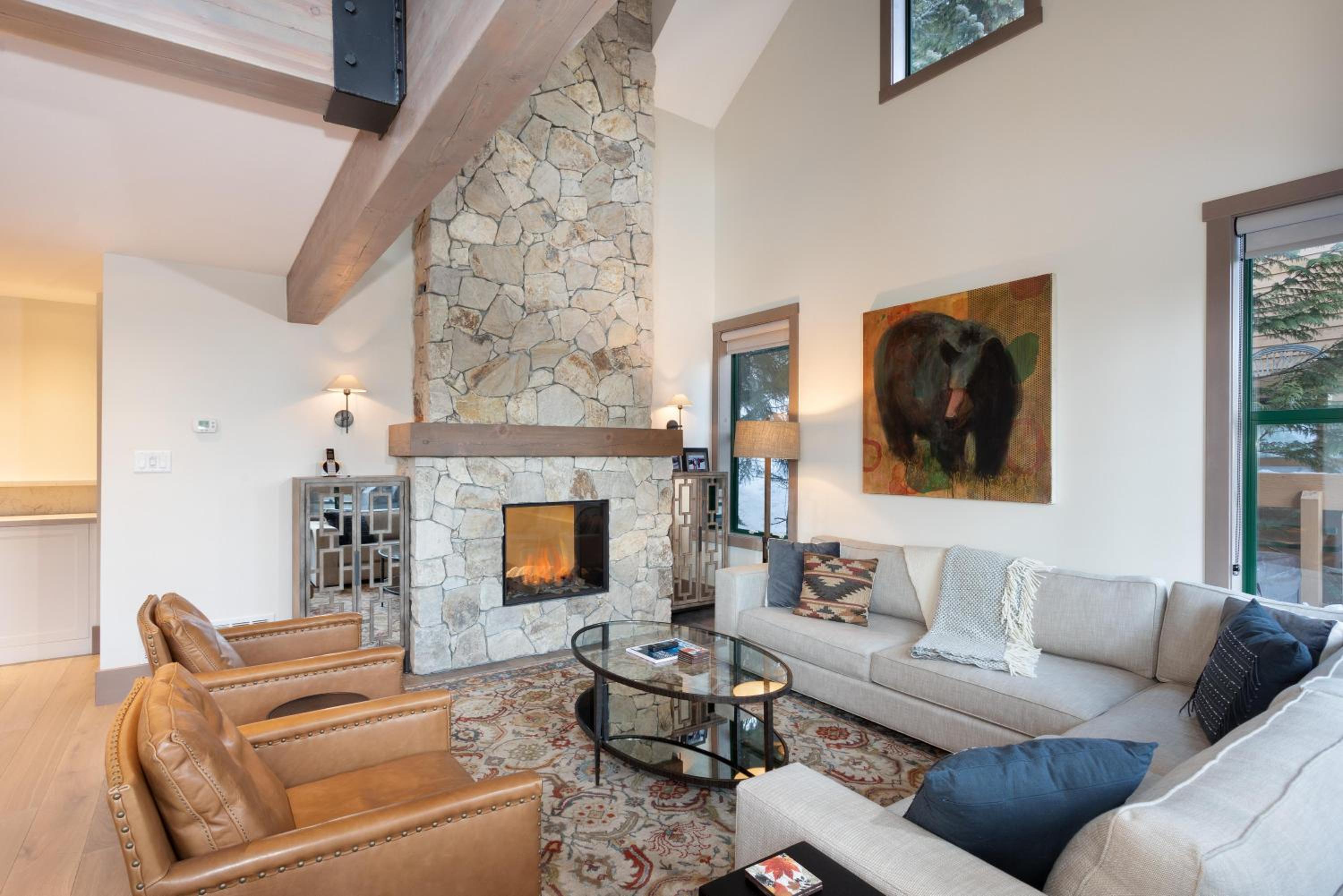 Northern Lights 27 | Luxe townhome with Private Hot Tub, Mountain Views & Media Den