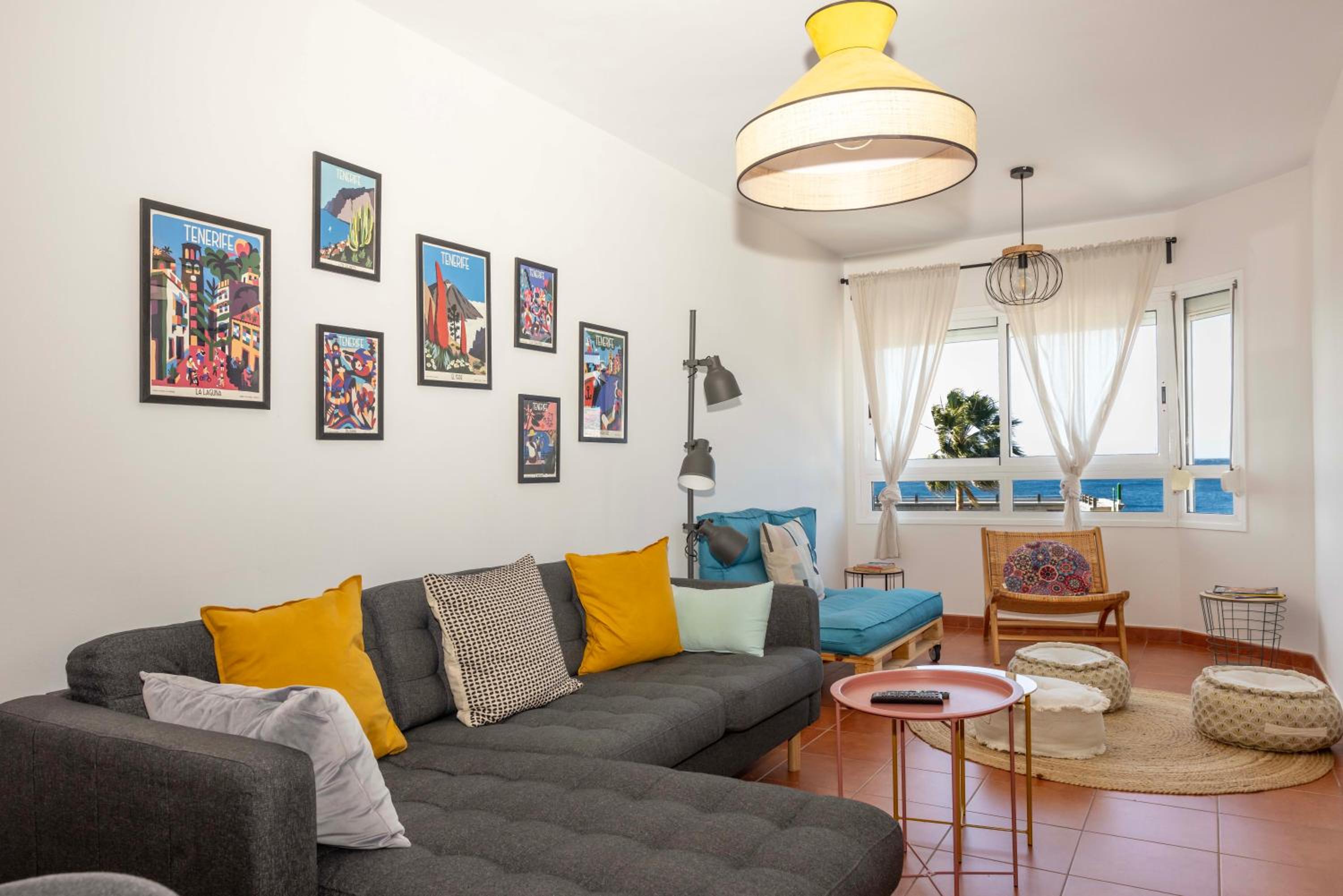 Artistic beachfront apartment