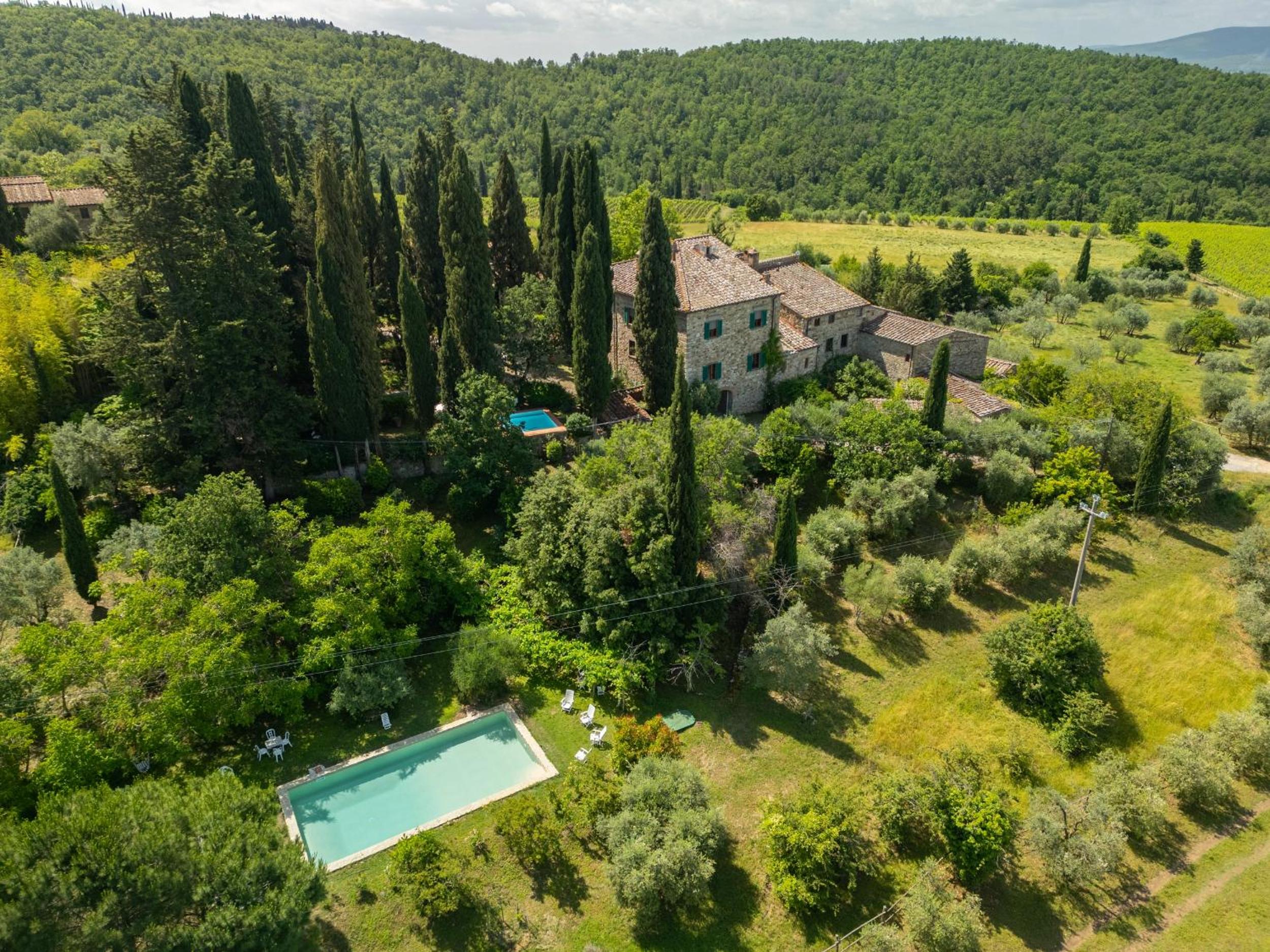 The House , Tuscany and the pool view 3