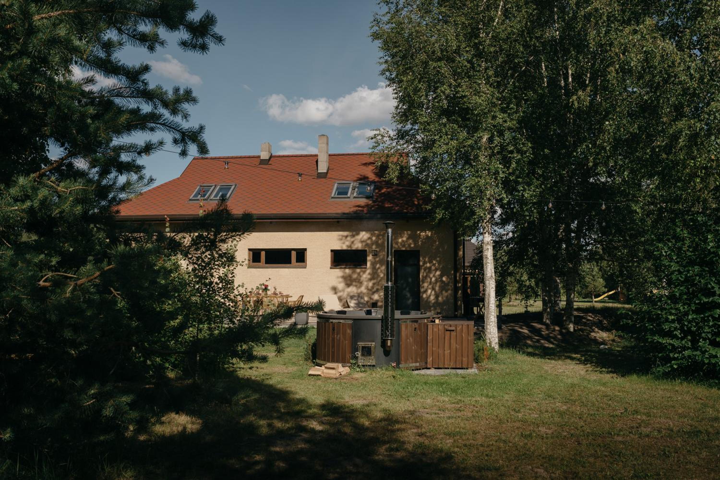 ANDO Villa with wood stove sauna
