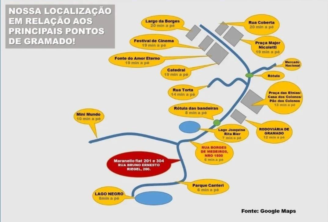 Siga Gramado - Apto Excelente! Localização Top!