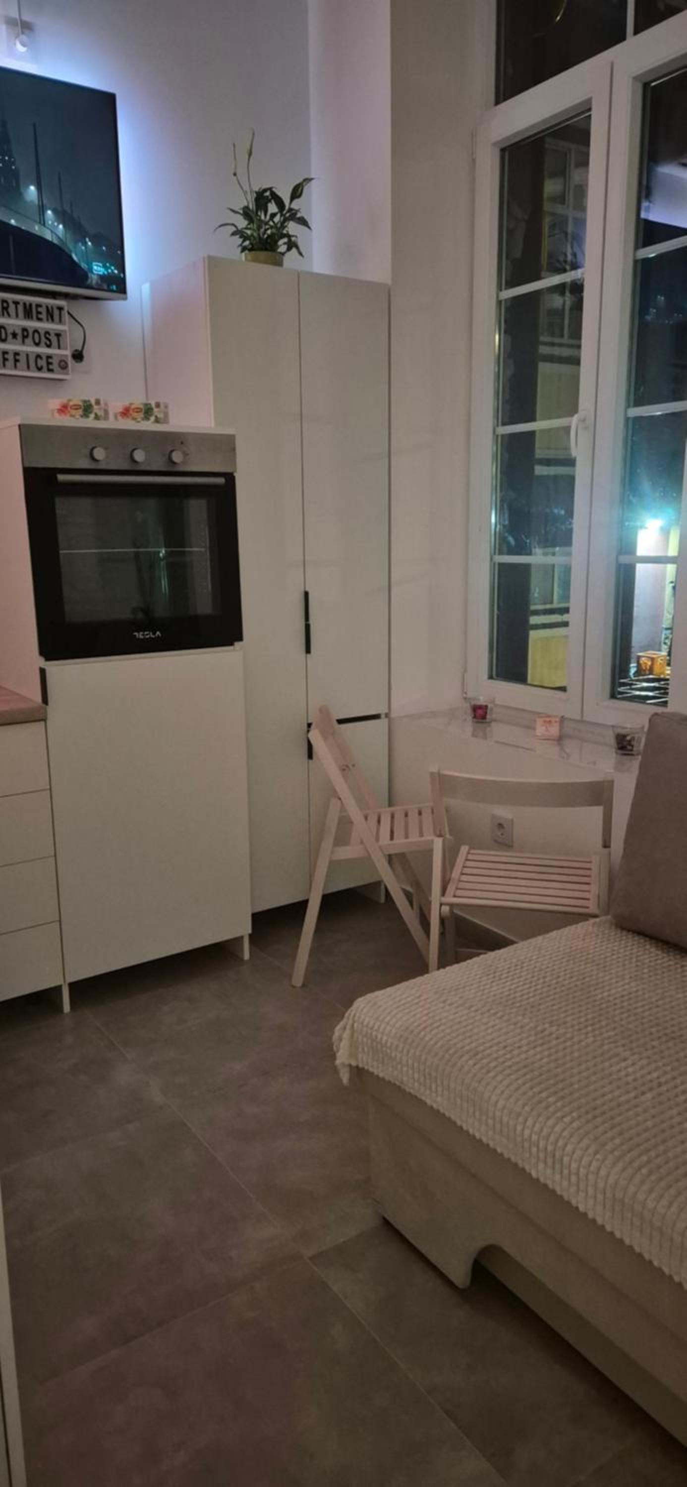 Studio apartment Postcard with free parking