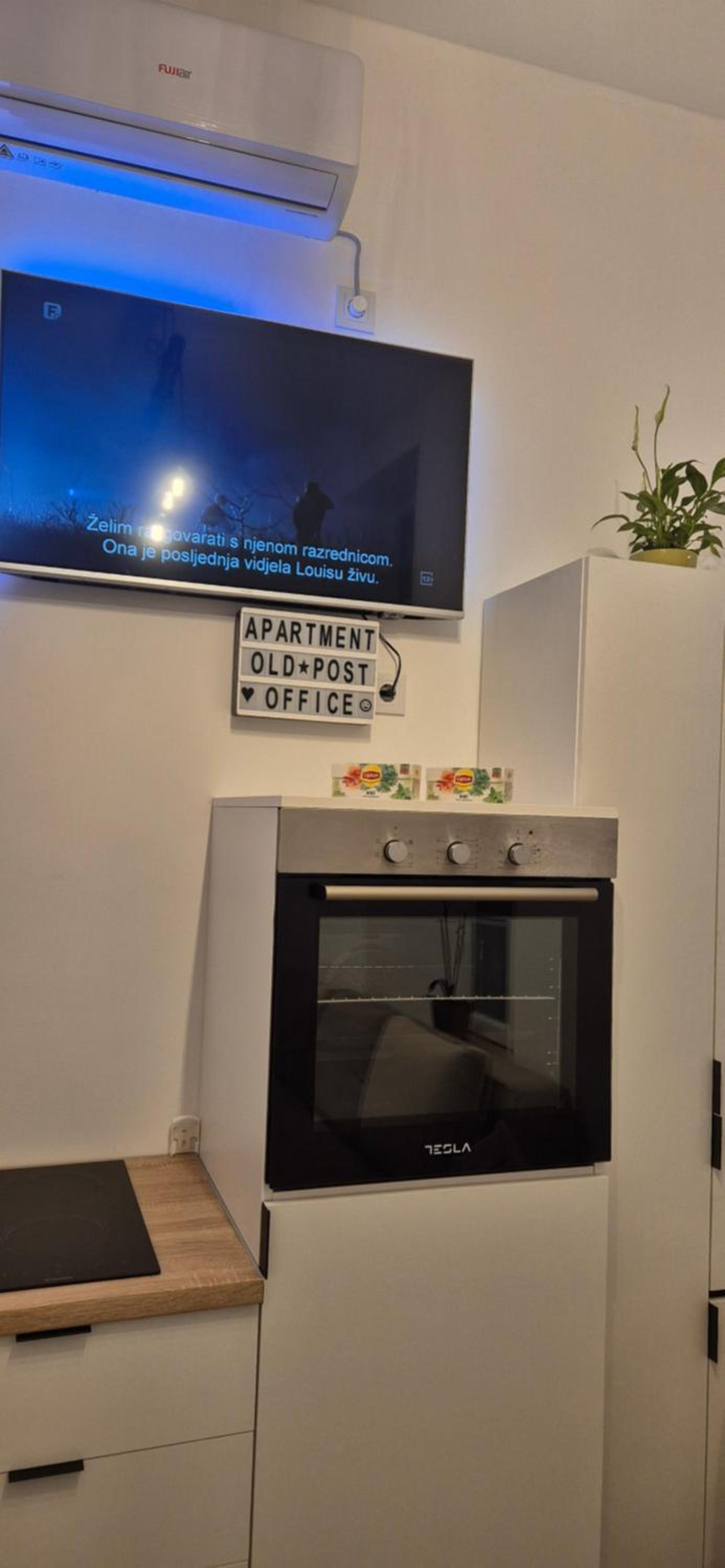 Studio apartment Postcard with free parking