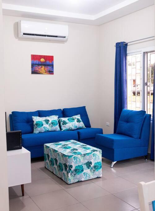 Blue Casita en Tela view 2