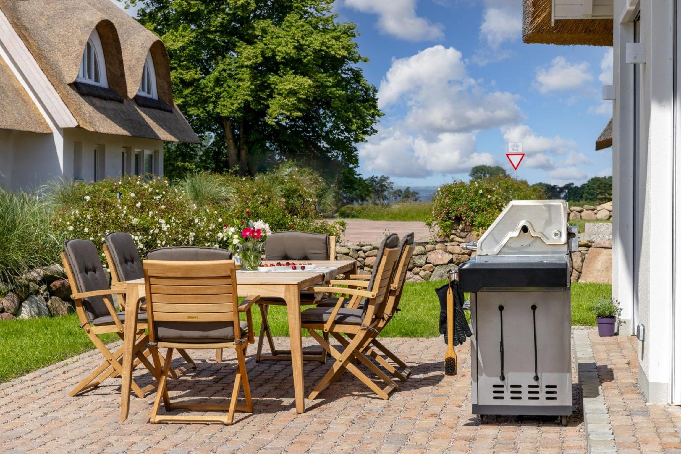 Reethaus Elisa mit Sauna, Kamin und Garten