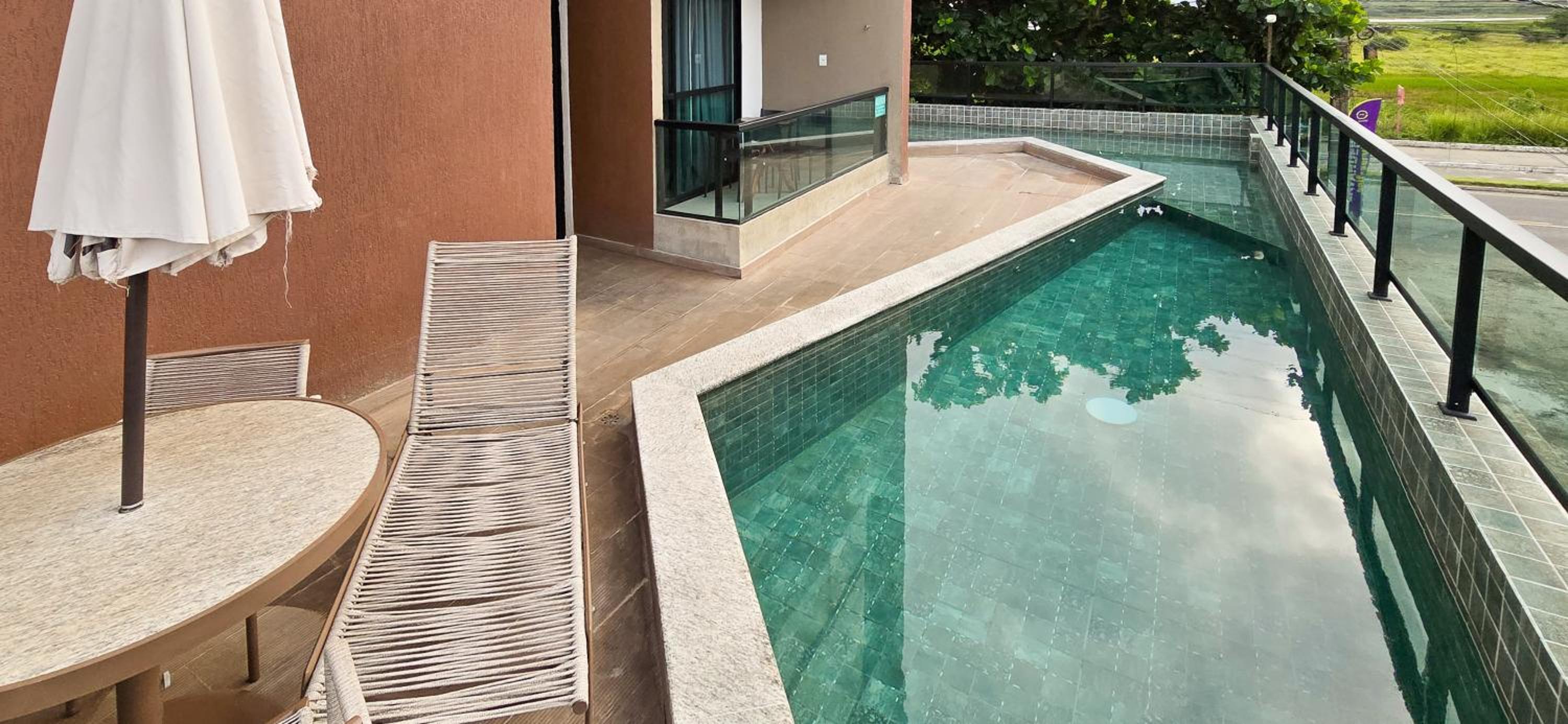 Flat Luxo 100m da Praia, piscina, sauna