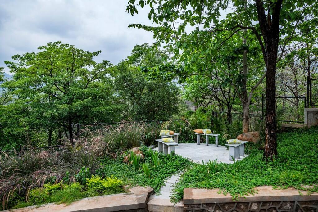 SaffronStays Sonnet - 4BR veg pool villa with grand piano, theater, lawn & mountain views near Mumbai