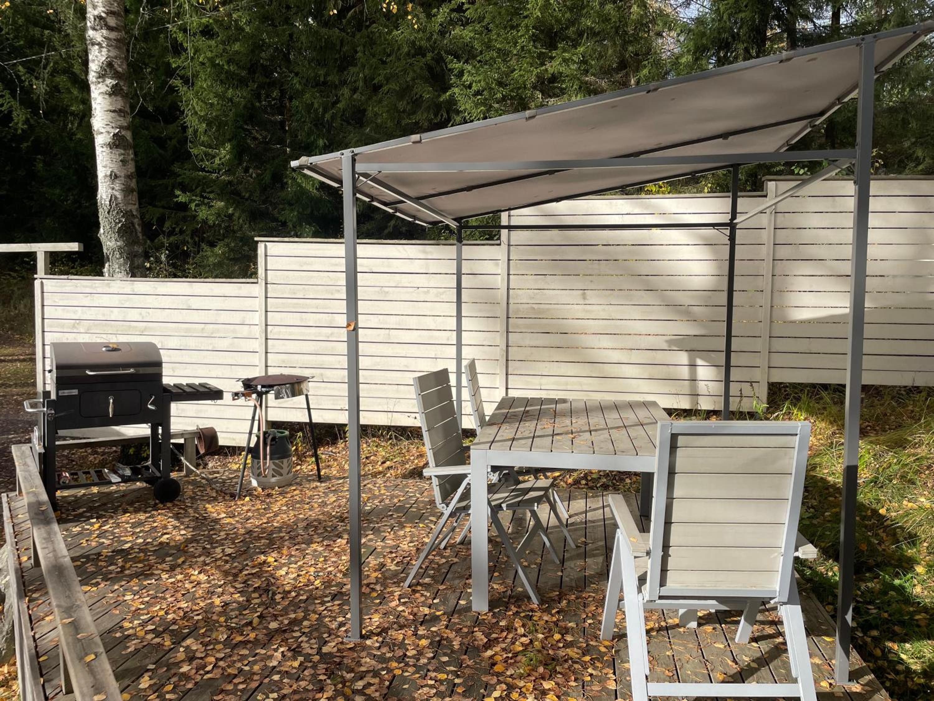 Mökki ja rantasauna rauhallisessa paikassa