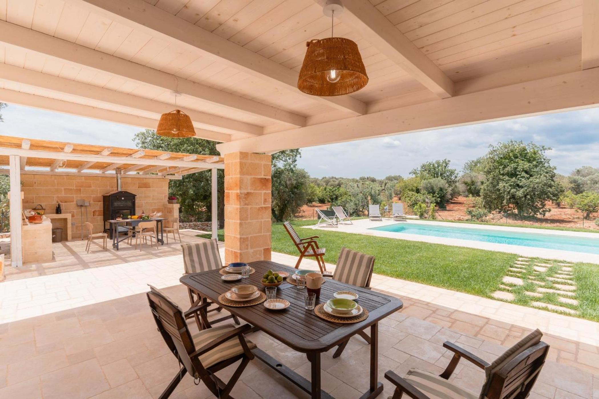 Panoramic Trullo Tramonto With Pool view 5