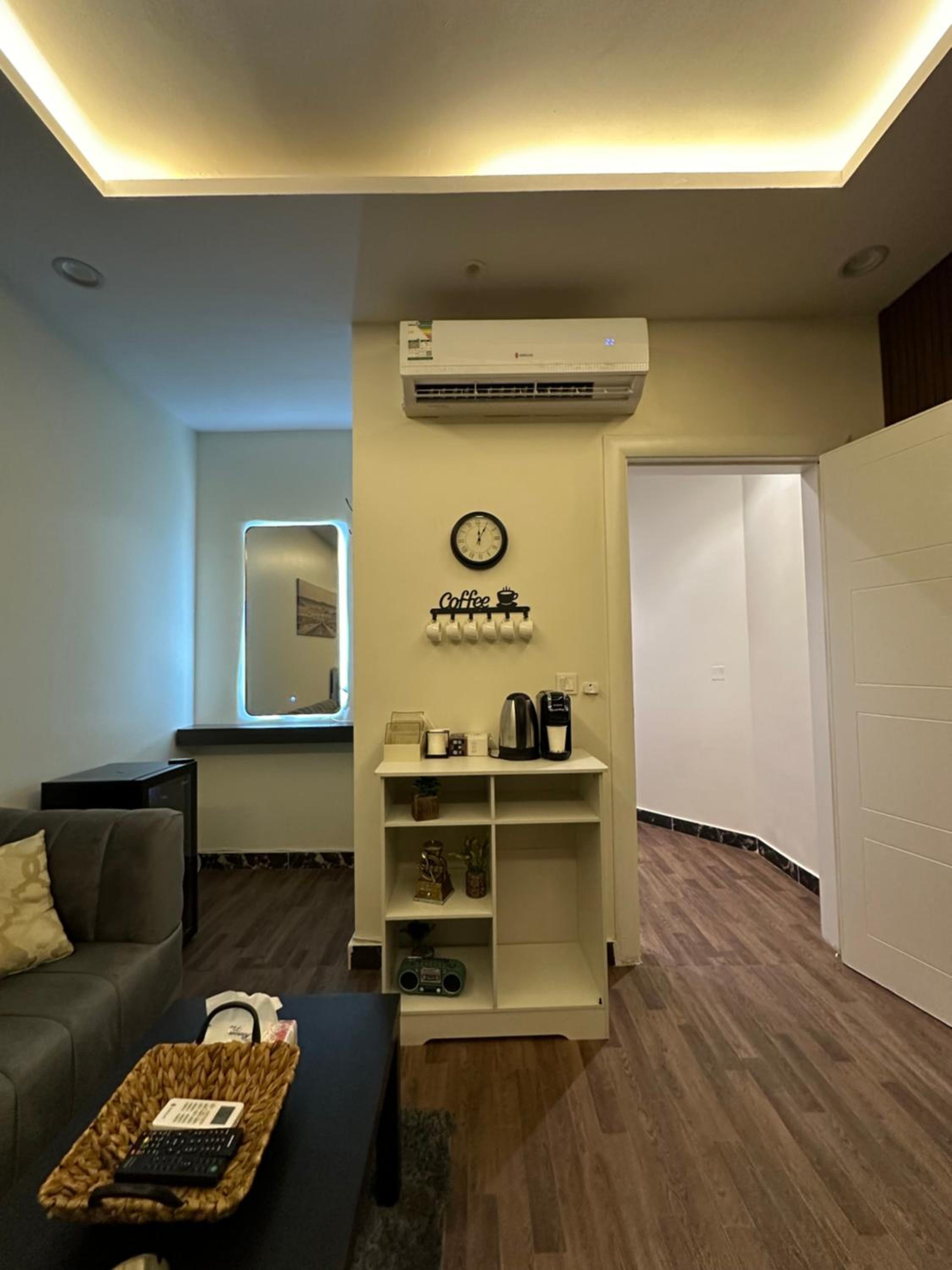 Studio with smart entry