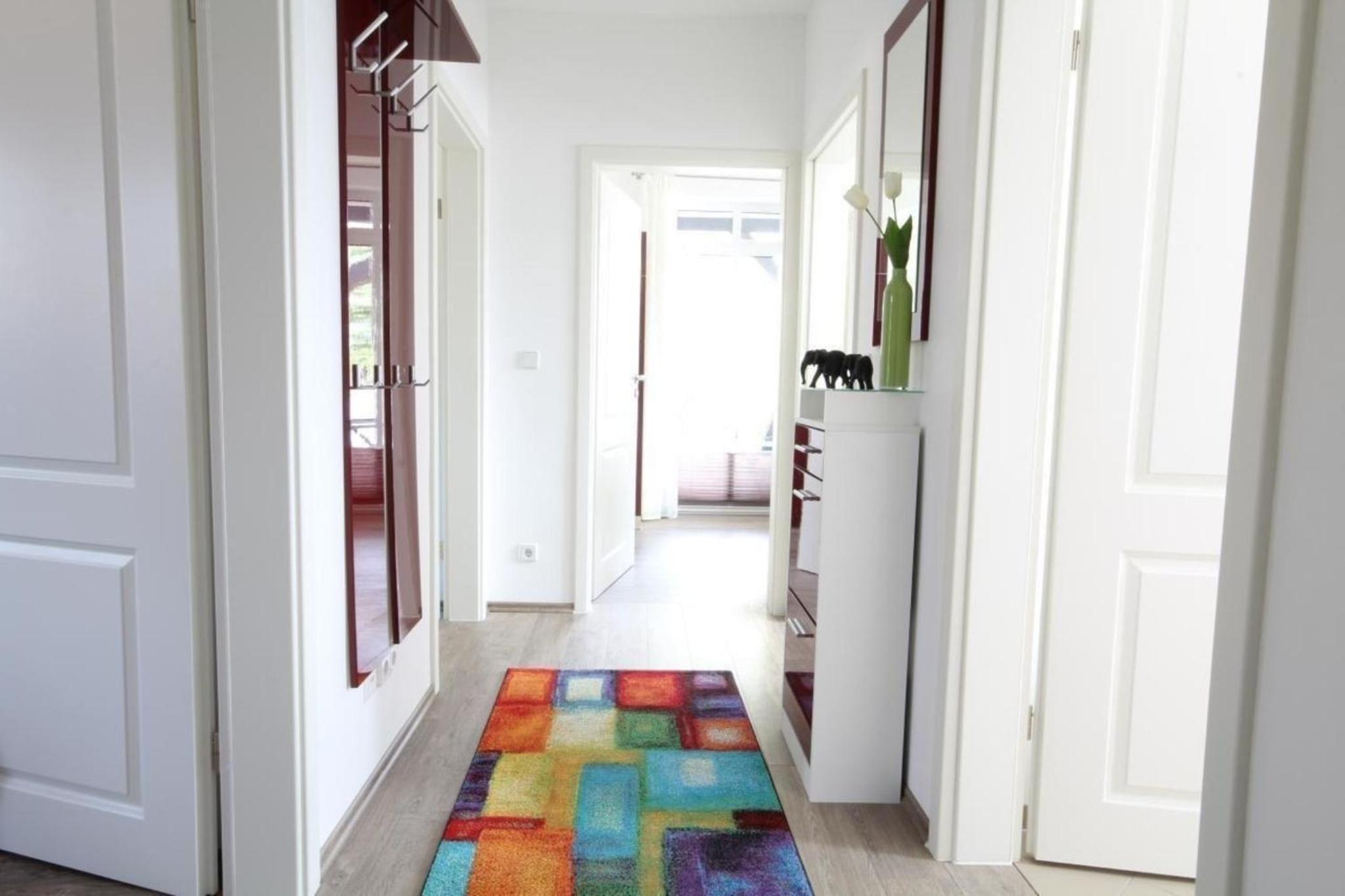 Ferienwohnung in FürstenbergHavel mit Terrasse, Grill und Garten und Seeblick