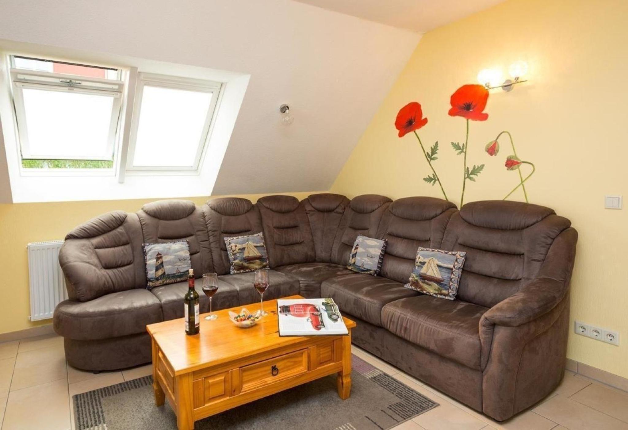 Appartement in RöbelMüritz mit Grill und Terrasse und Seeblick
