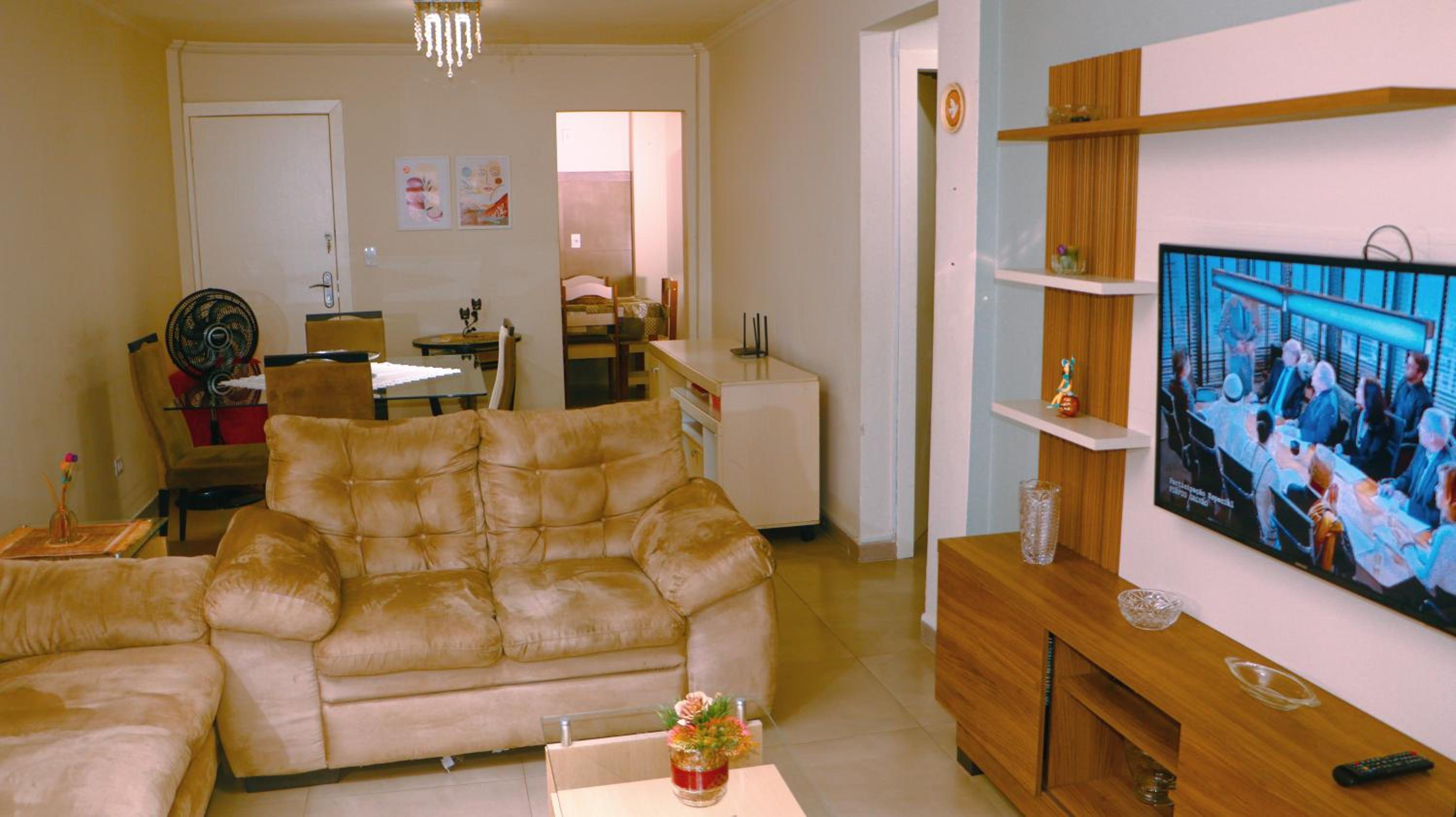 Apartamento 6 pessoas - próximo ao mar - Wi-fi - Netflix - 1TVs Smart