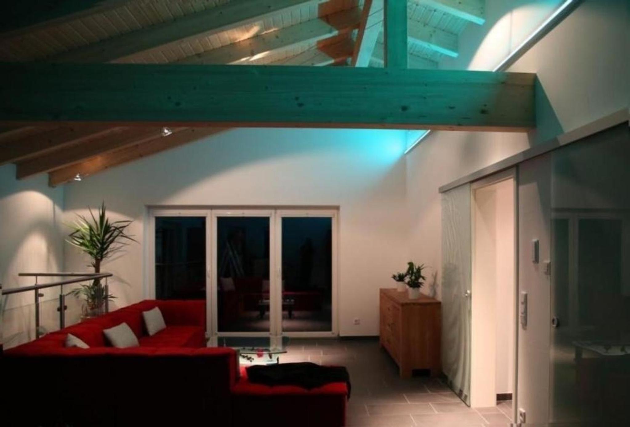 Moderne Luxusvilla in Naturlage am Miltenberg, modernes Interieur, Profiküche