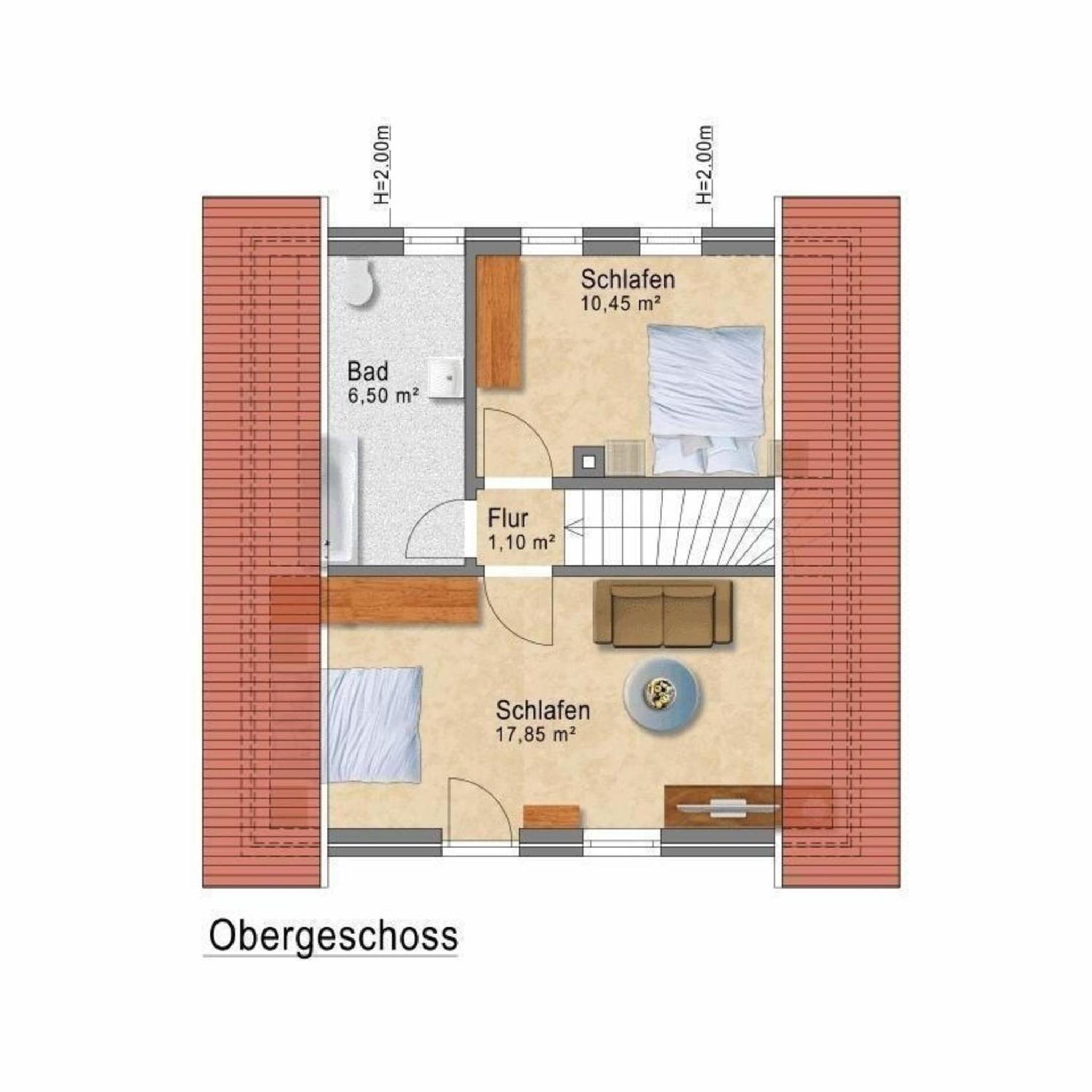 Ruhiges Haus mit Balkon und großartigem Ausblick