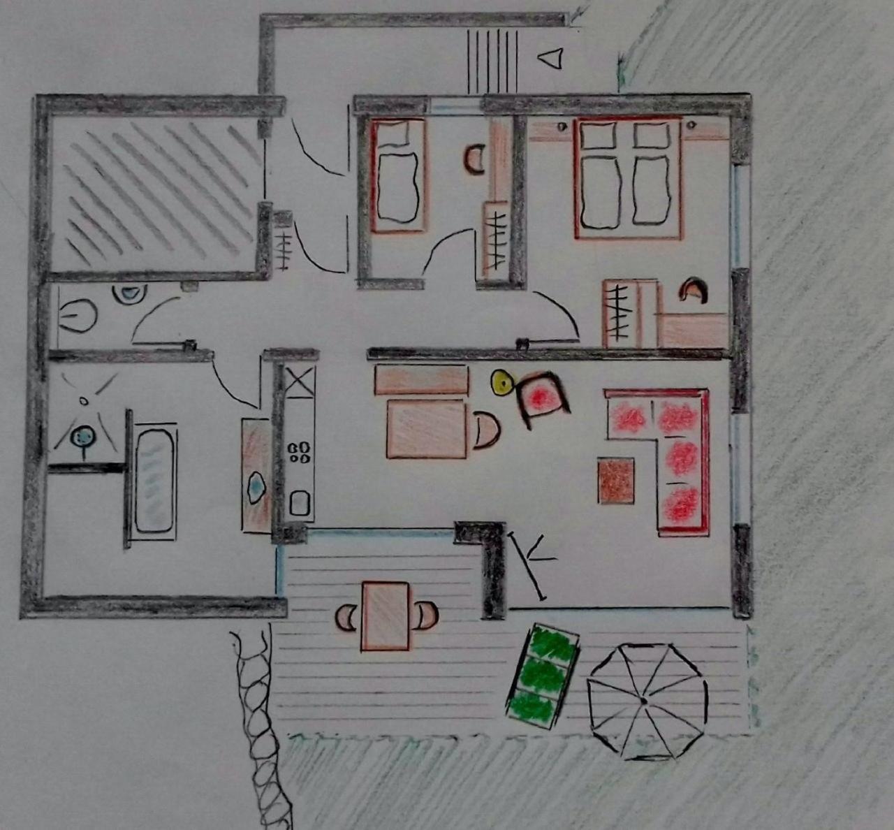 Wohnung in Dietringen mit Privatem Garten und Neben dem Strand