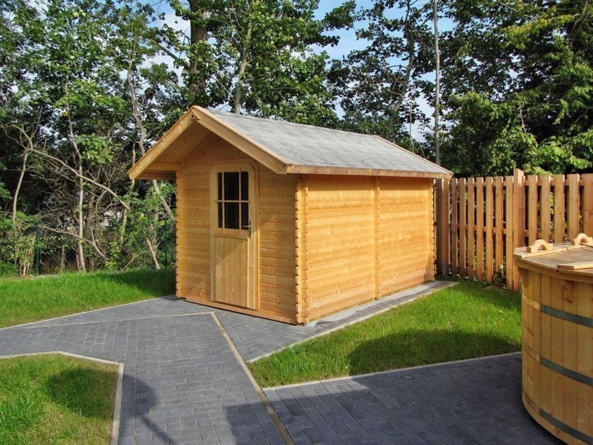Ferienhaus mit Garten und Sauna