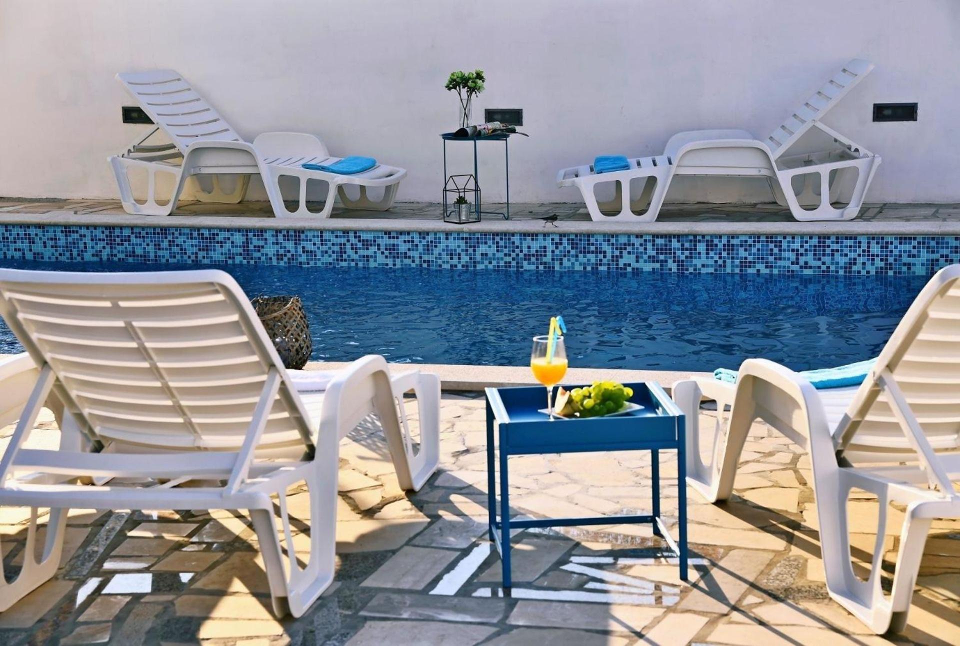 Villa Mata in Bogovići mit Pool und Meerblick