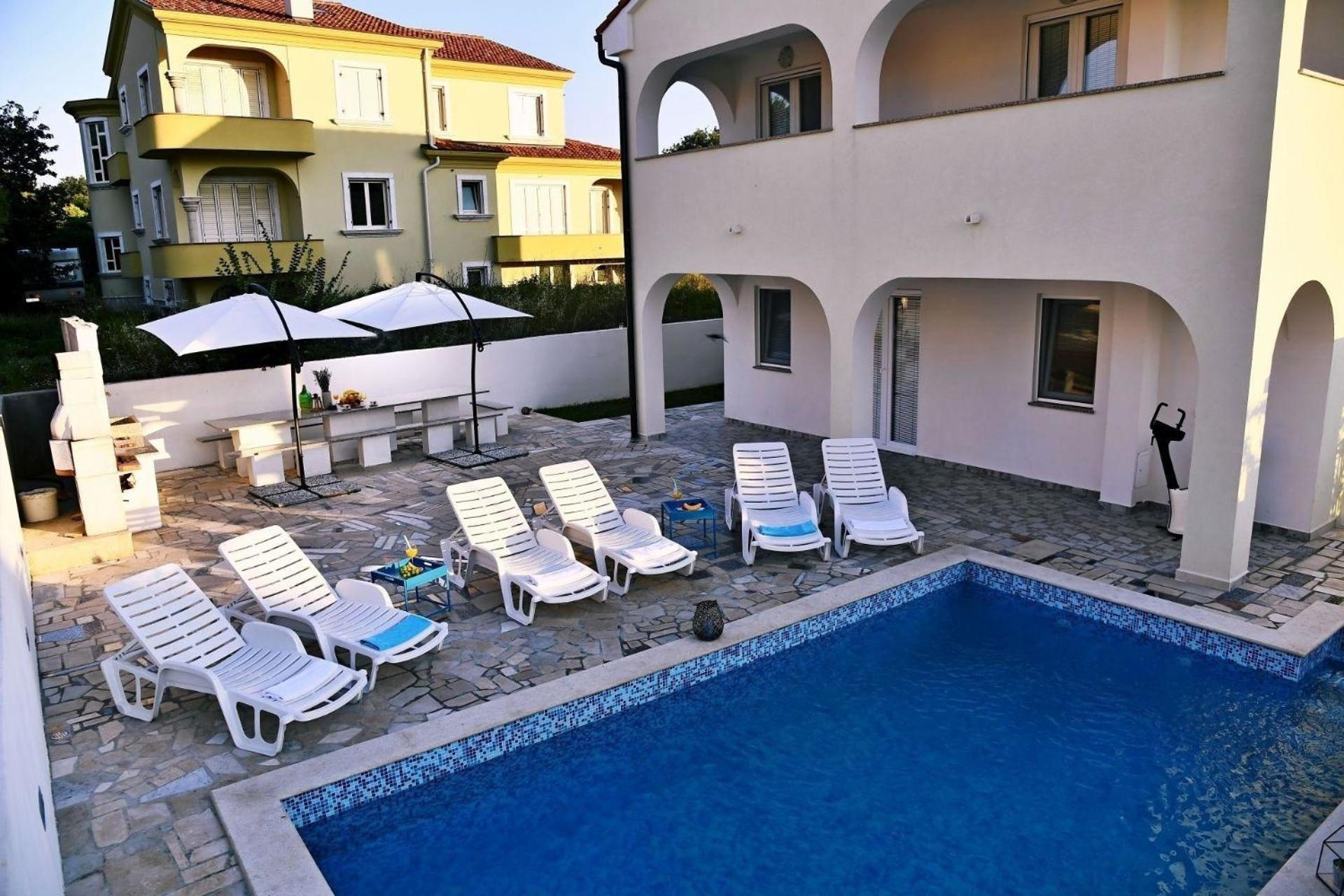 Villa Mata in Bogovići mit Pool und Meerblick