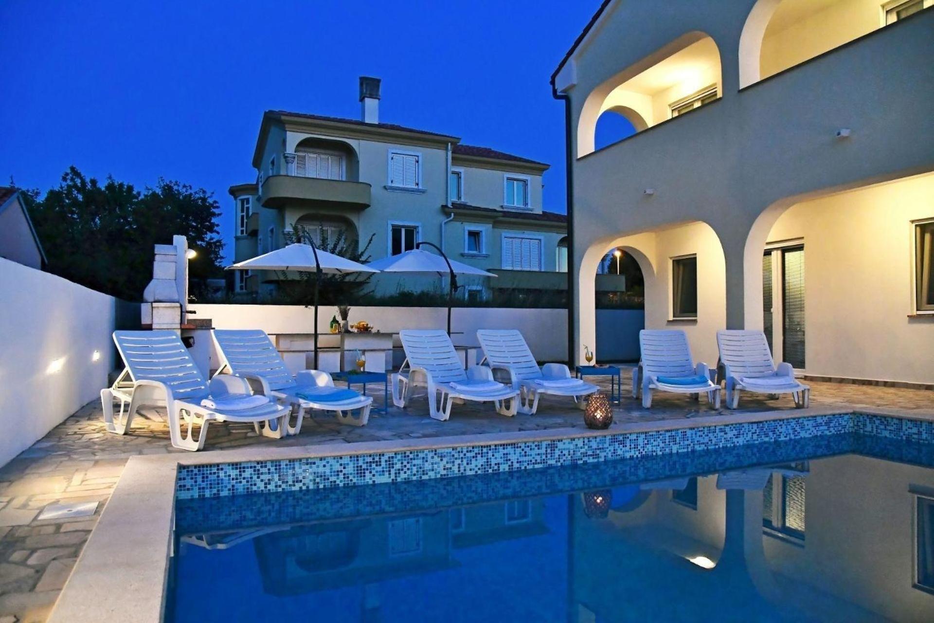 Villa Mata in Bogovići mit Pool und Meerblick