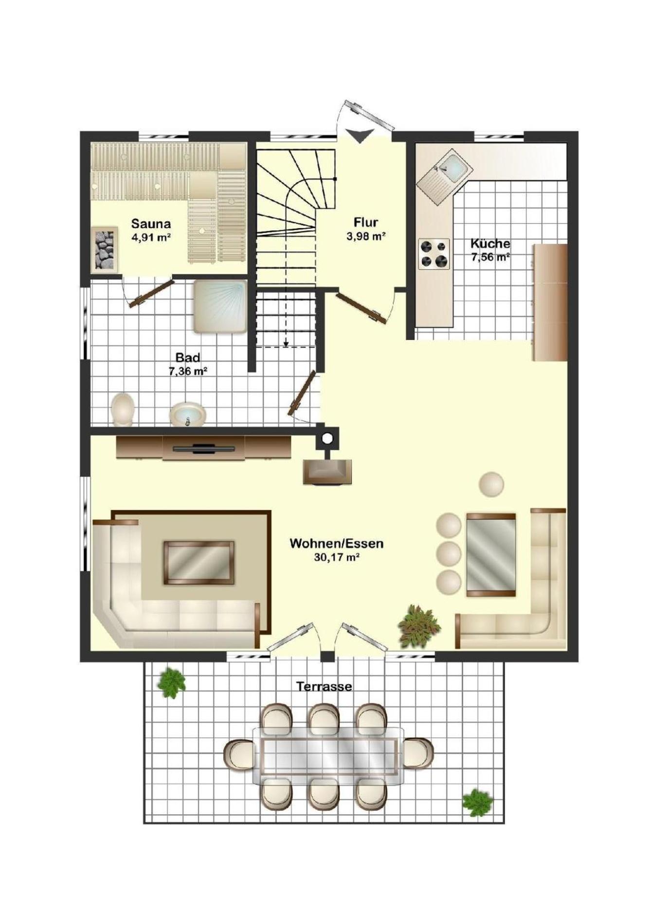 Traumhaft schöne und exklusive Doppelhaushälfte unter Reet, mit Garten, Kaminofen und Sauna an der Ostseeküste