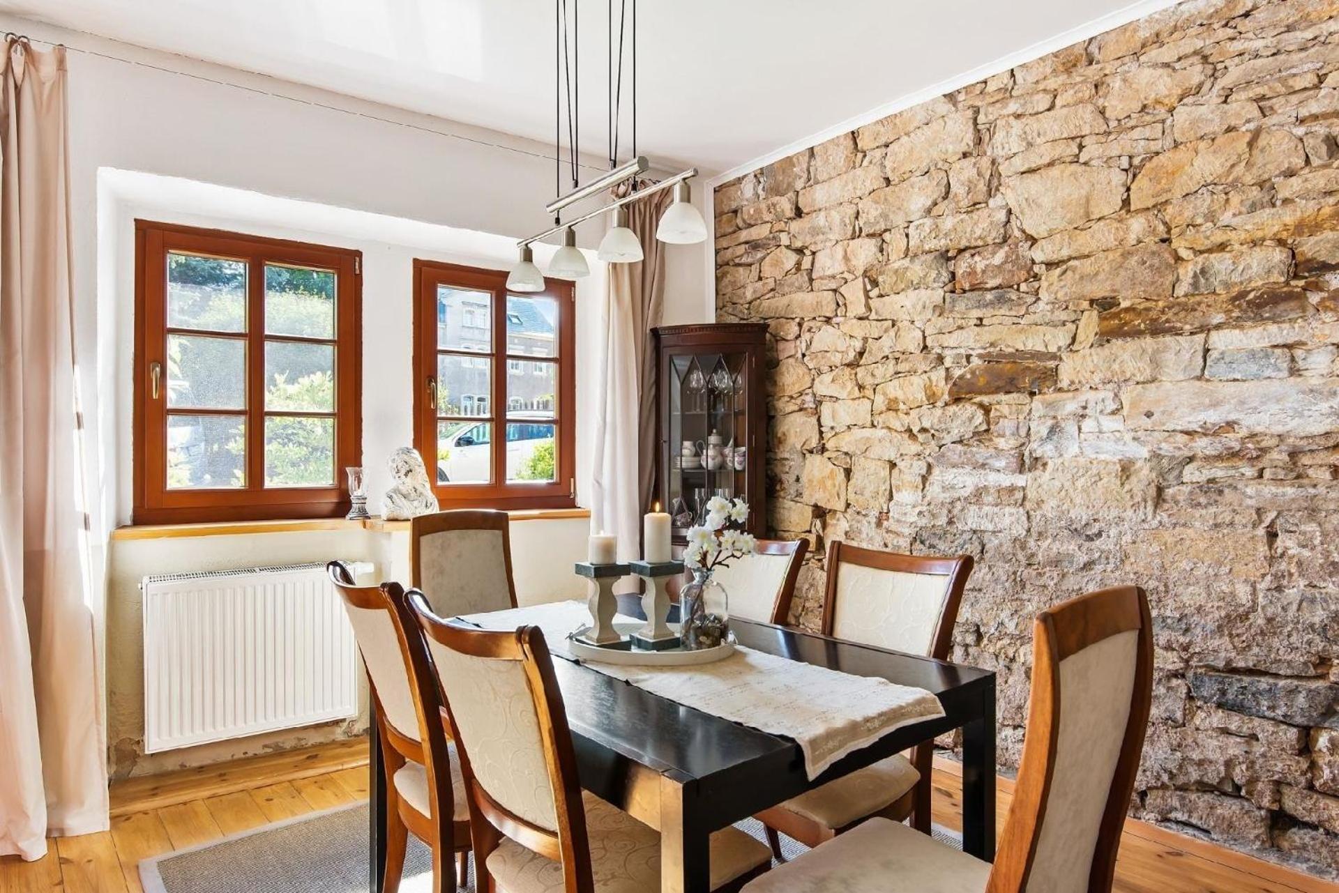 Ferienhaus in Sobrigau mit Garten, Terrasse und Grill