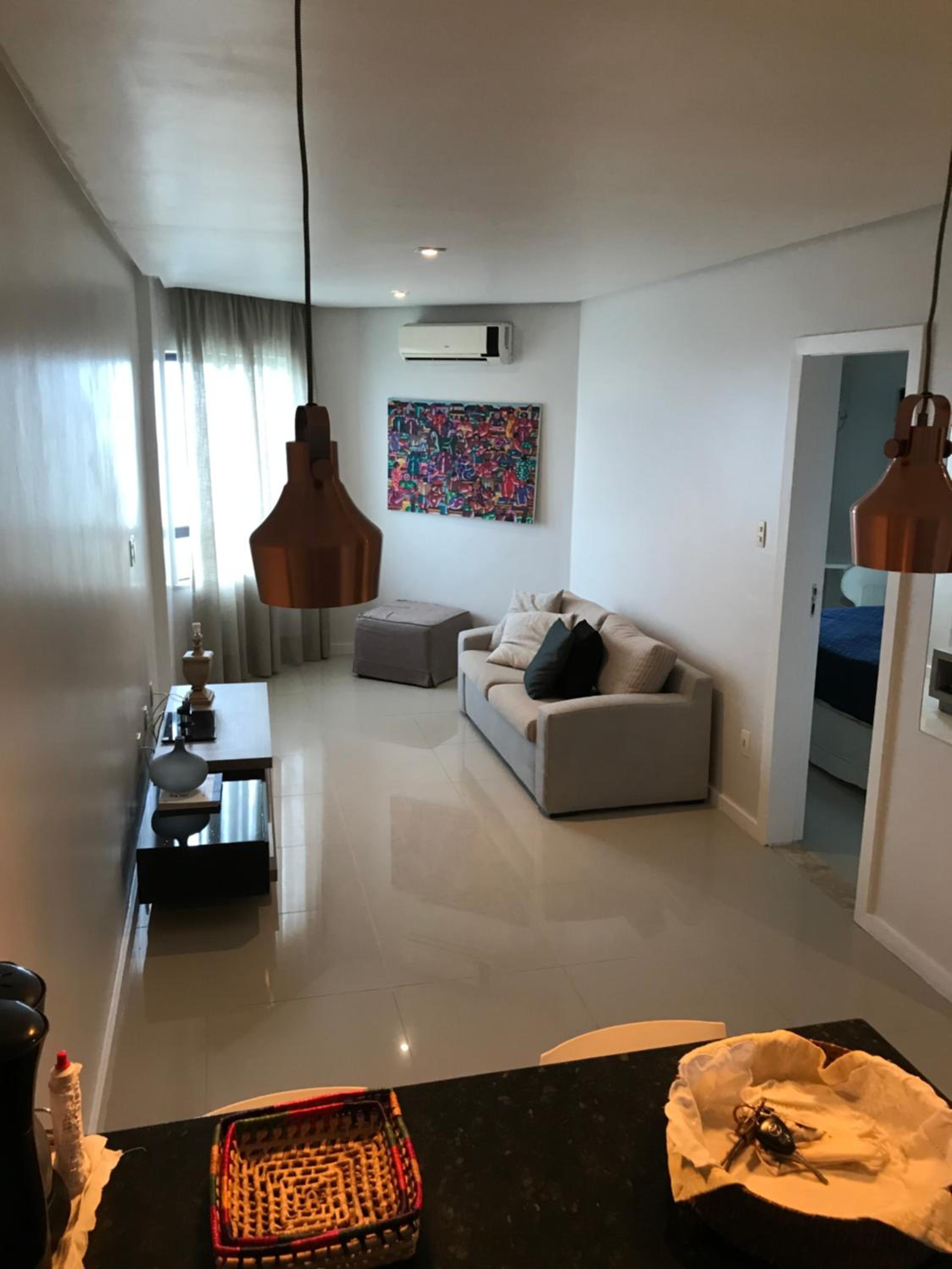 Apartamento ondina circuito carnaval decorado Cama king