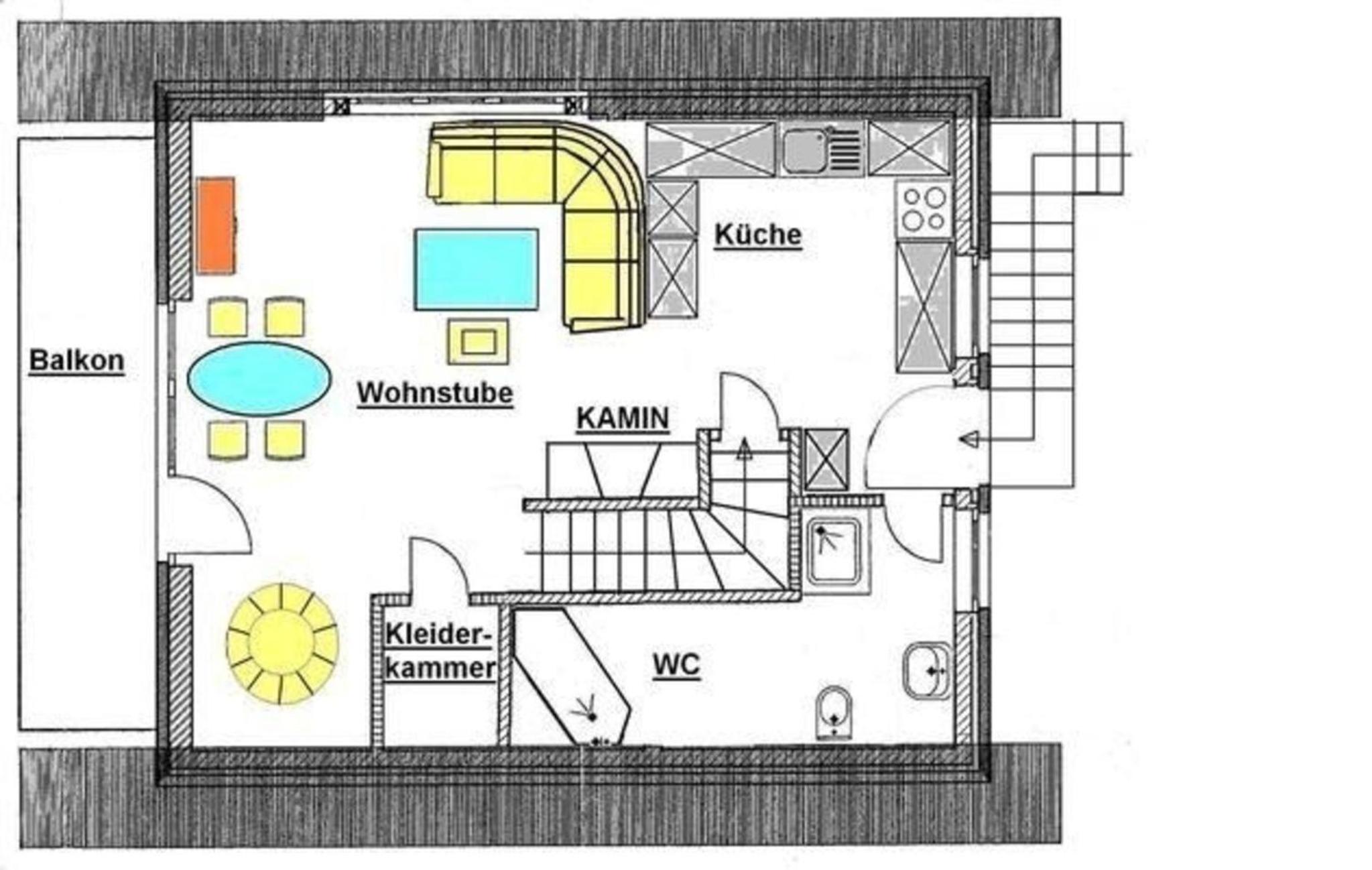 Wohnung in RöbelMüritz mit Garten und Grill und Seeblick
