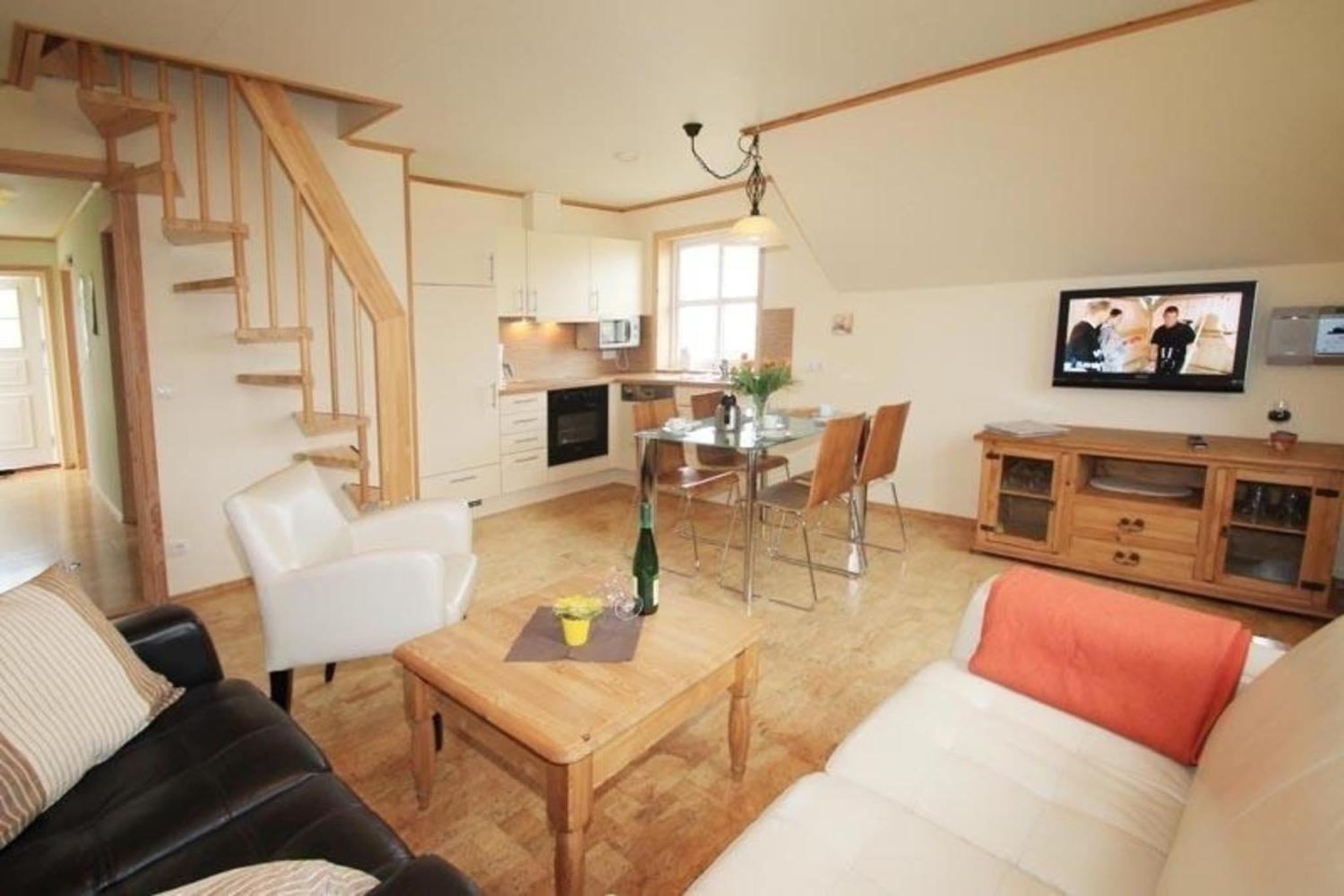 Ferienwohnung mit Balkon für vier Personen und ein Kind