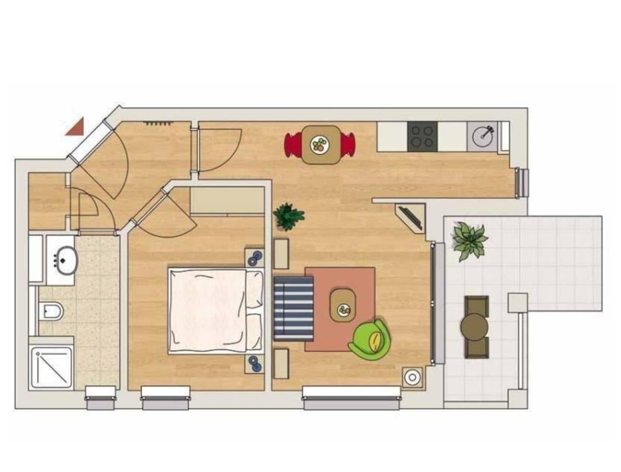 Wohnung in Göhren mit Terrasse
