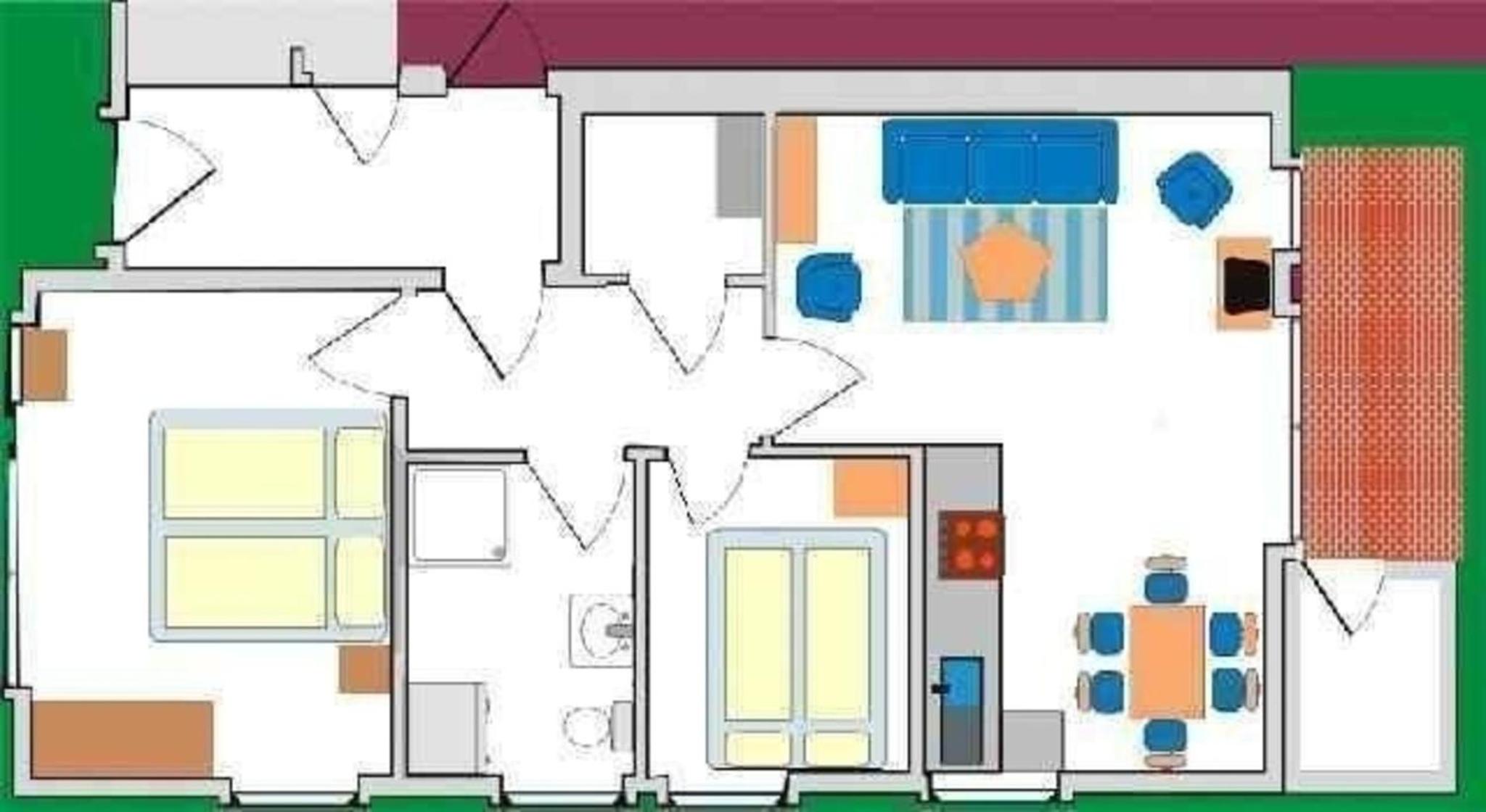 Strandnahe Wohnung Mit Terrasse Und Parkplatz