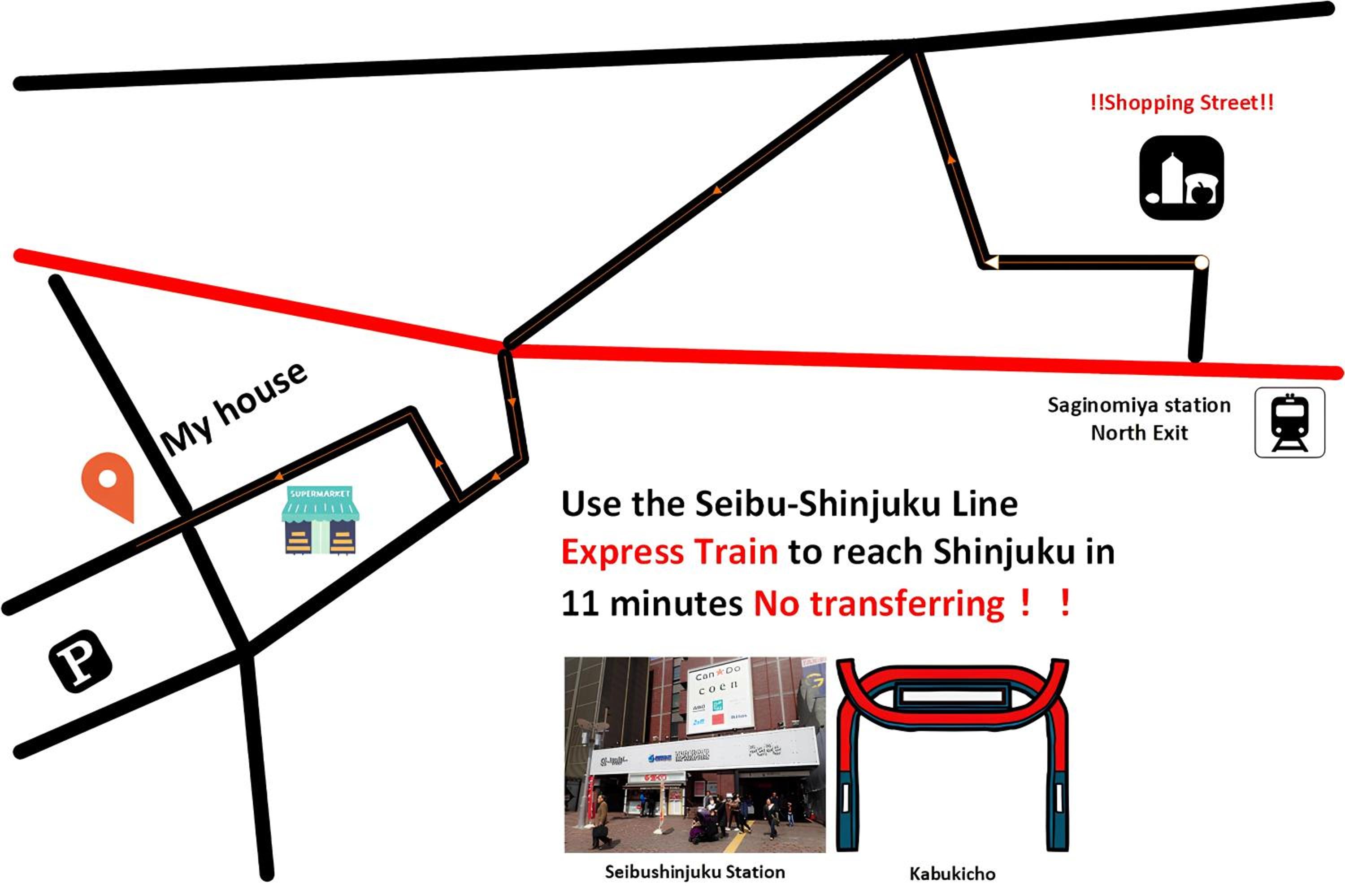 7時IN19時OUT # 西武新宿駅電車11分 # テラス # ベット可 # 新規 # 最大4名 # 専用バスキッチン # 7 00 IN19 00 OUT # 11 min train to Seibu Shinjuku # Terrace # Bed available # Newly renovated