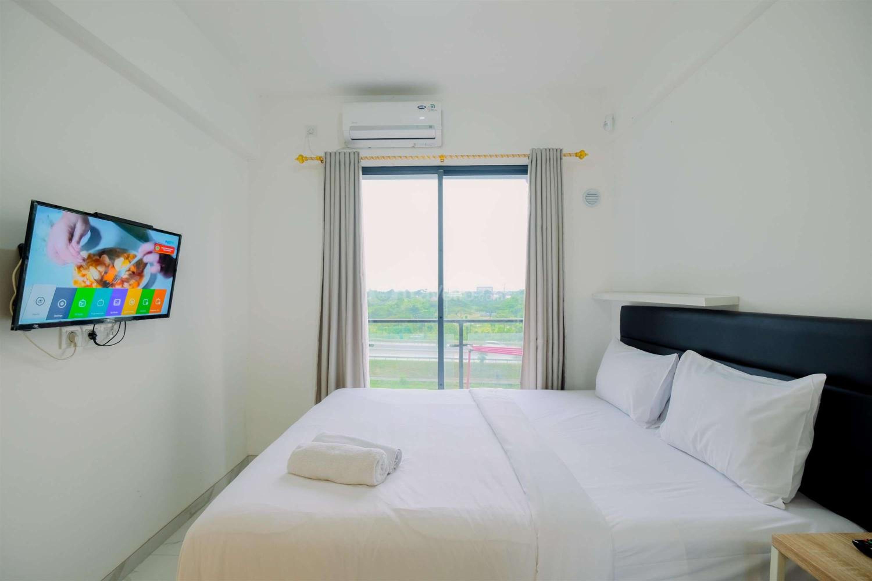 Good Studio at Sky House BSD Apartment near AEON Mall By Travelio view 3