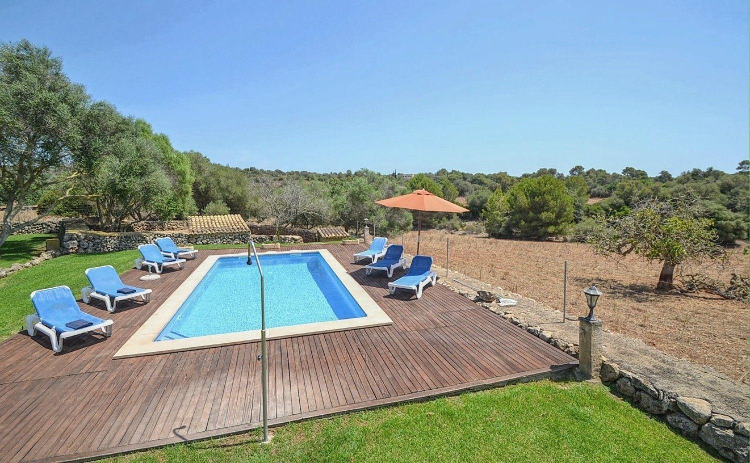 Gemütlich eingerichtetes Landhaus mit pool in der Nähe von Porto Cristo
