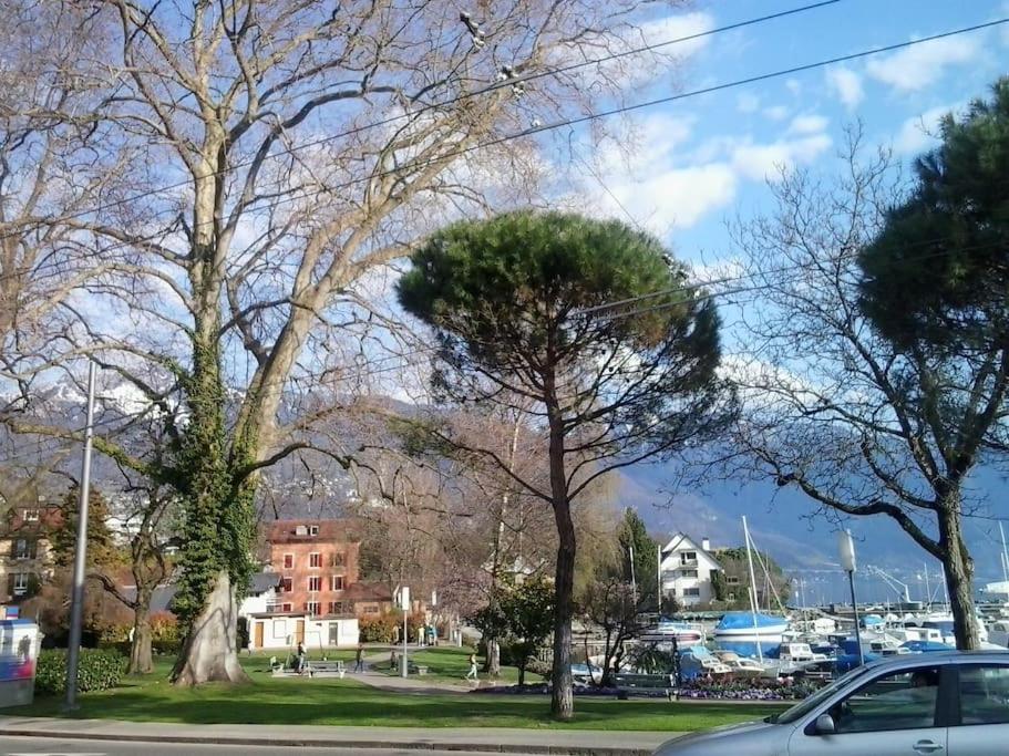 Appartement avec jardin privé à Montreux 100mt du lac