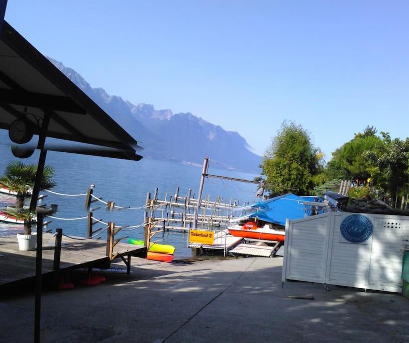 Appartement avec jardin privé à Montreux 100mt du lac