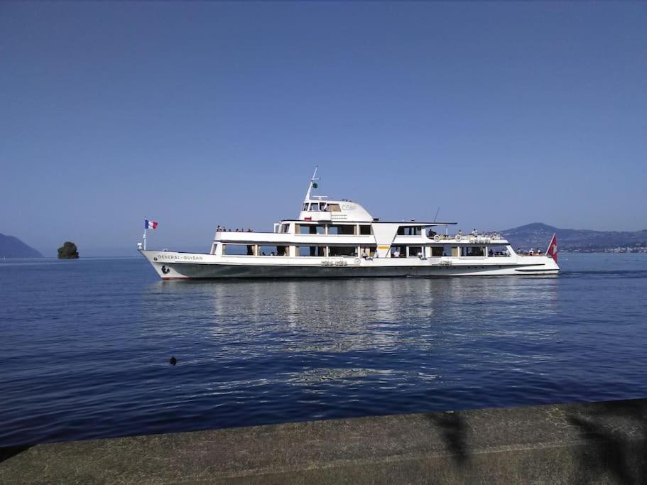 Appartement avec jardin privé à Montreux 100mt du lac