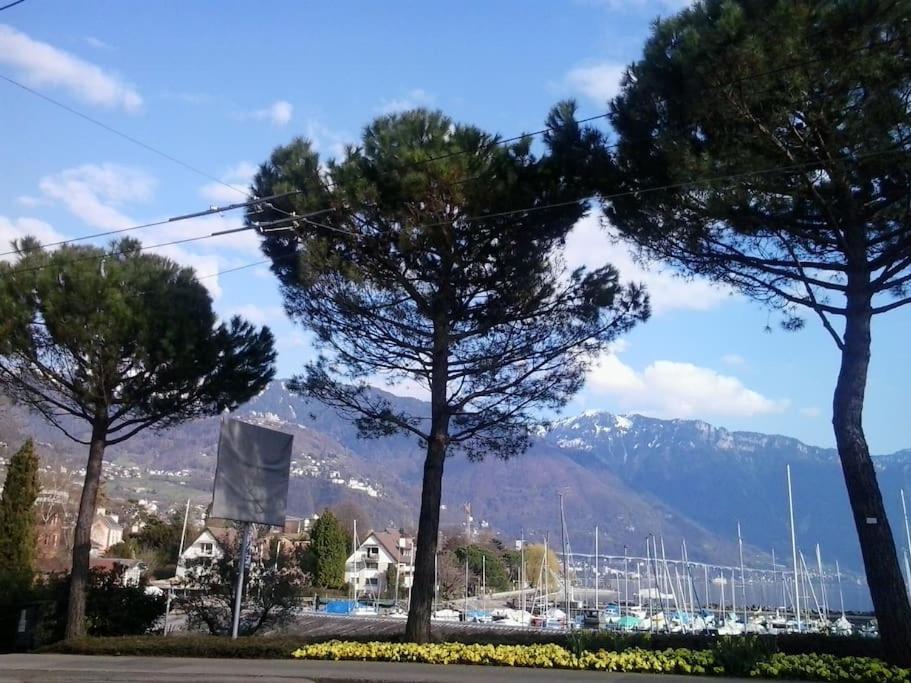 Appartement avec jardin privé à Montreux 100mt du lac