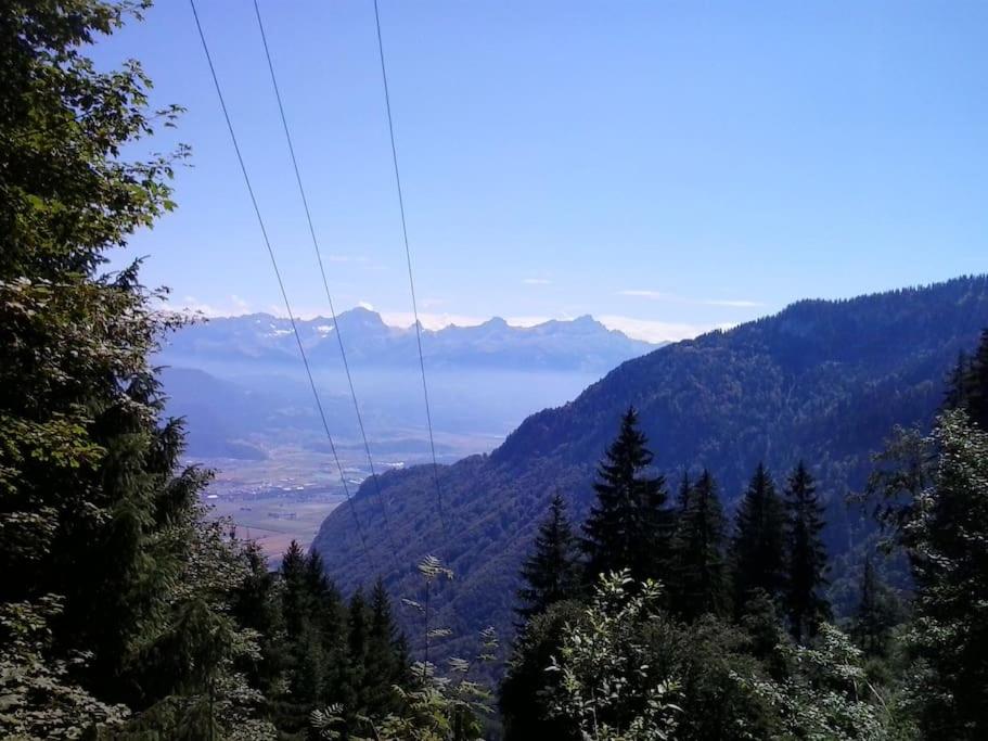Appartement avec jardin privé à Montreux 100mt du lac