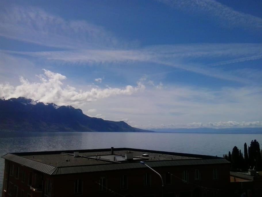 Appartement avec jardin privé à Montreux 100mt du lac