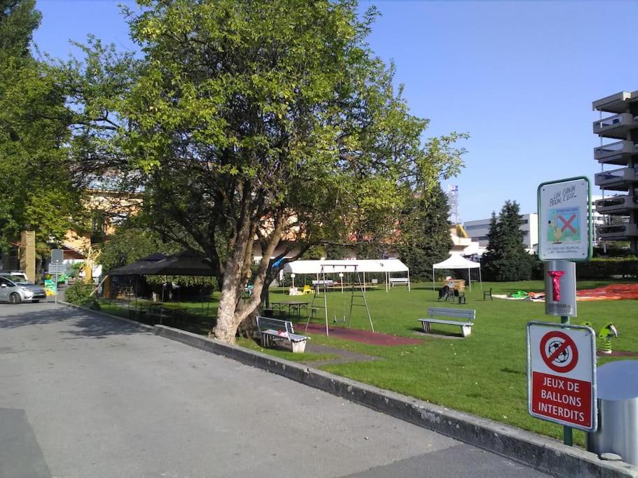 Appartement avec jardin privé à Montreux 100mt du lac