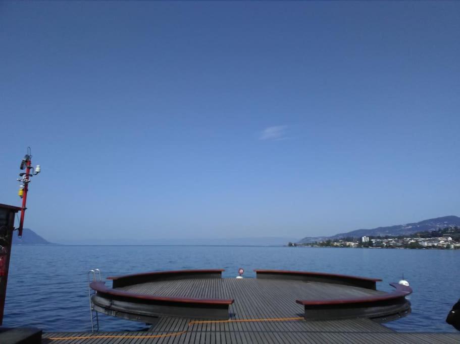 Appartement avec jardin privé à Montreux 100mt du lac