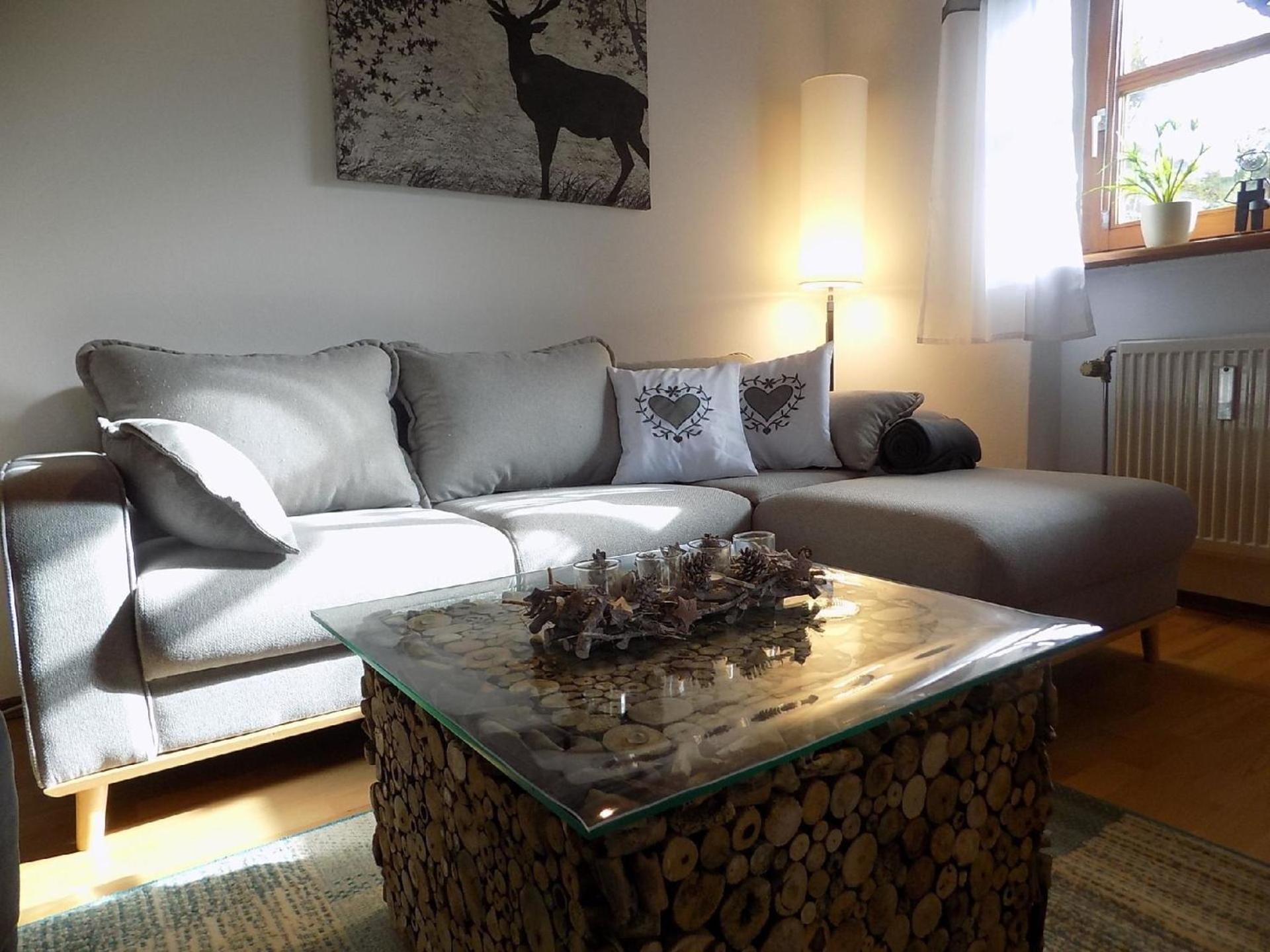 Wohnung Mit Möblierter Terrasse Und Waldblick