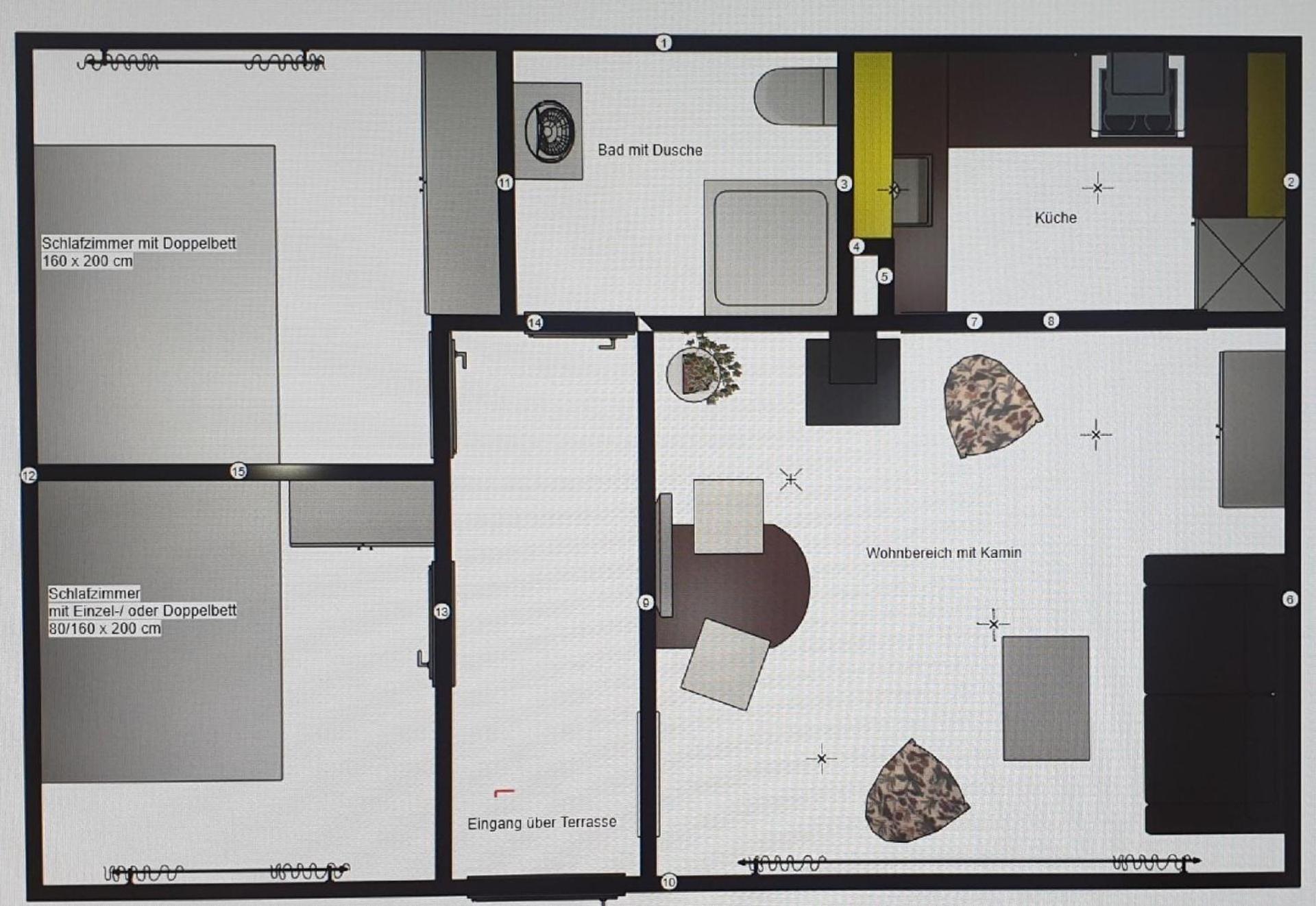 Ferienhaus in Caputh mit Grill, Garten und Terrasse