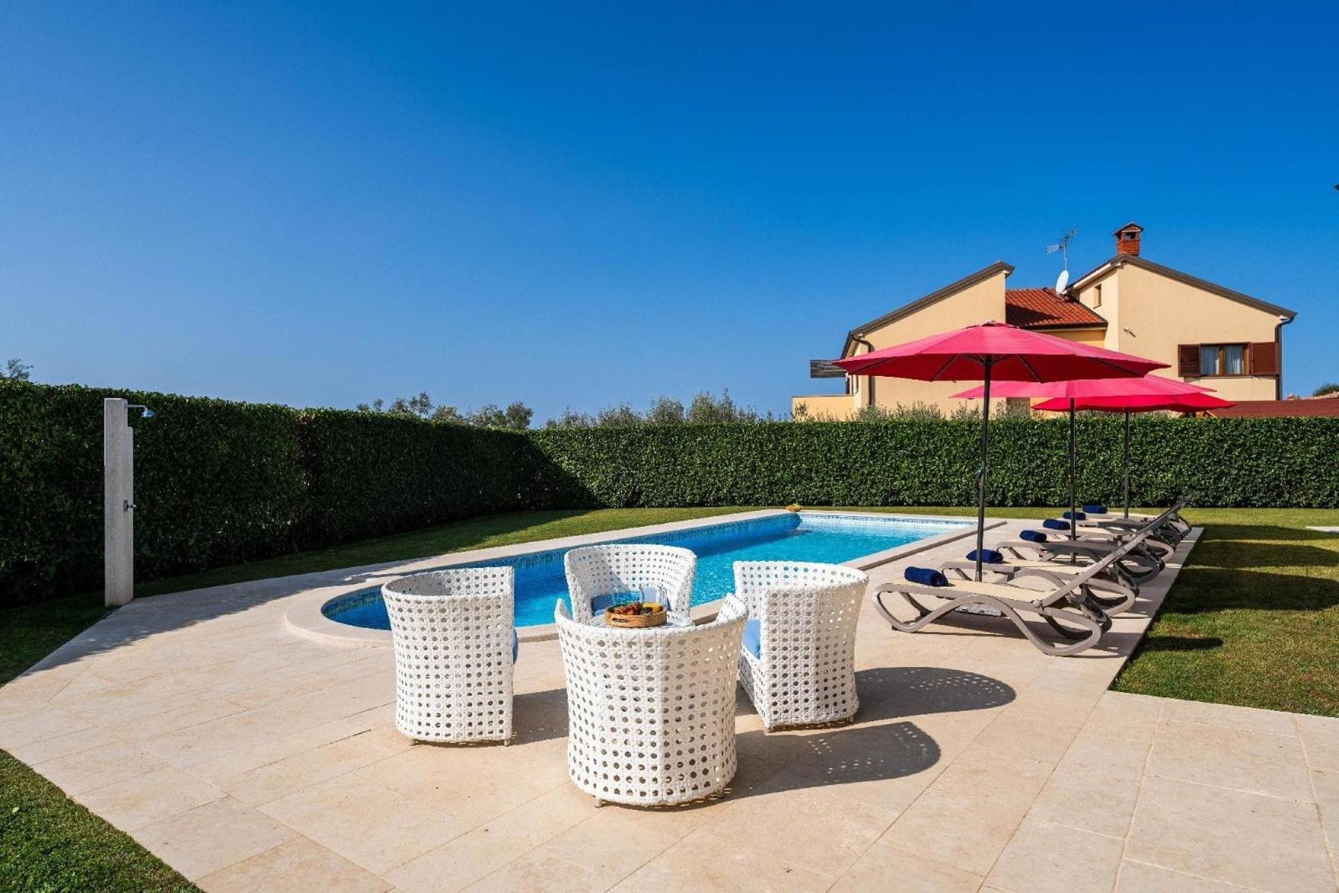 Haustierfreundliche Villa Bincila mit Pool