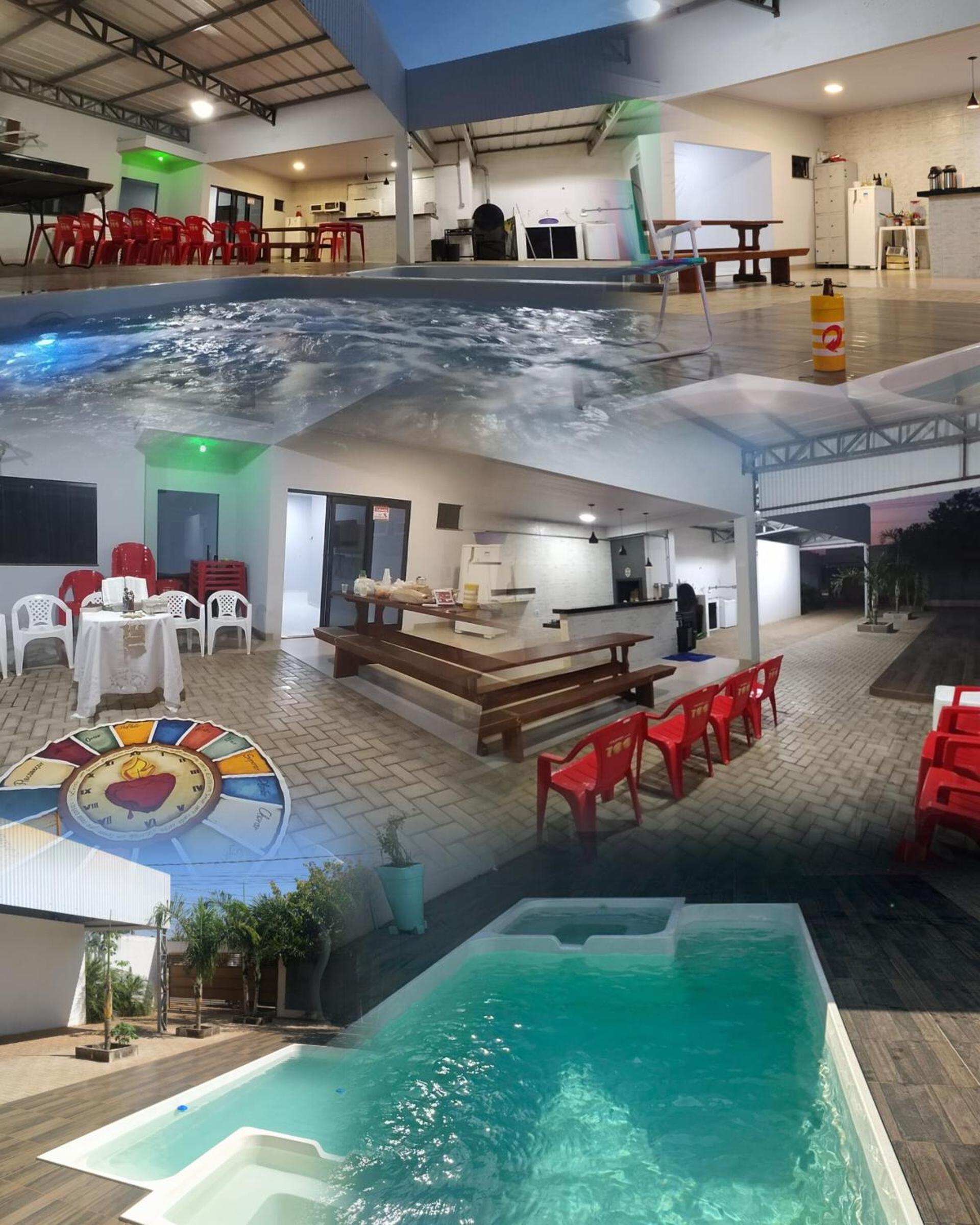 check-in autônomo em Piscina, Hidro, churrasqueira, casa dispondo até 3 quartos, 3 ar, 2b, tudo privativo - Reserva valor 6 hóspedes para abrir os 3 quarto