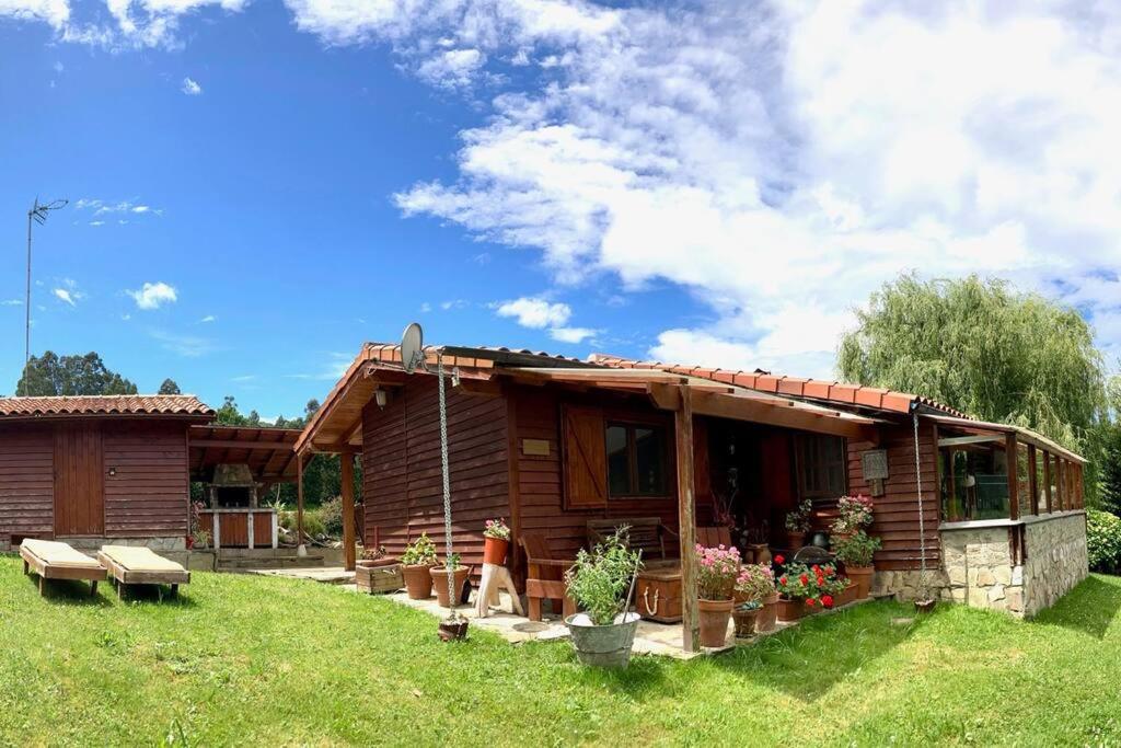 La cabaña de Vicente con piscina