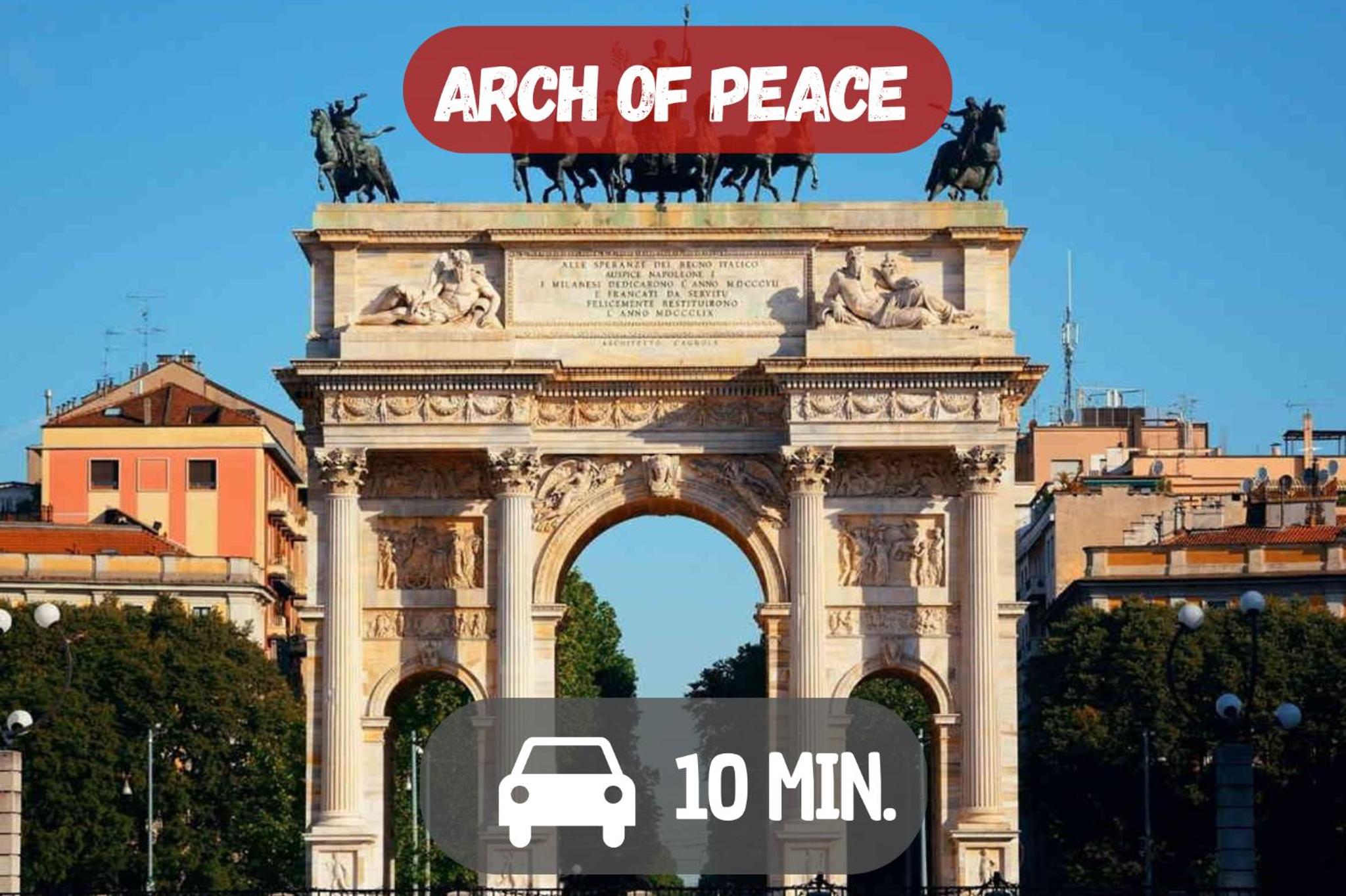 5' from Corso Sempione Elegant studio apartment