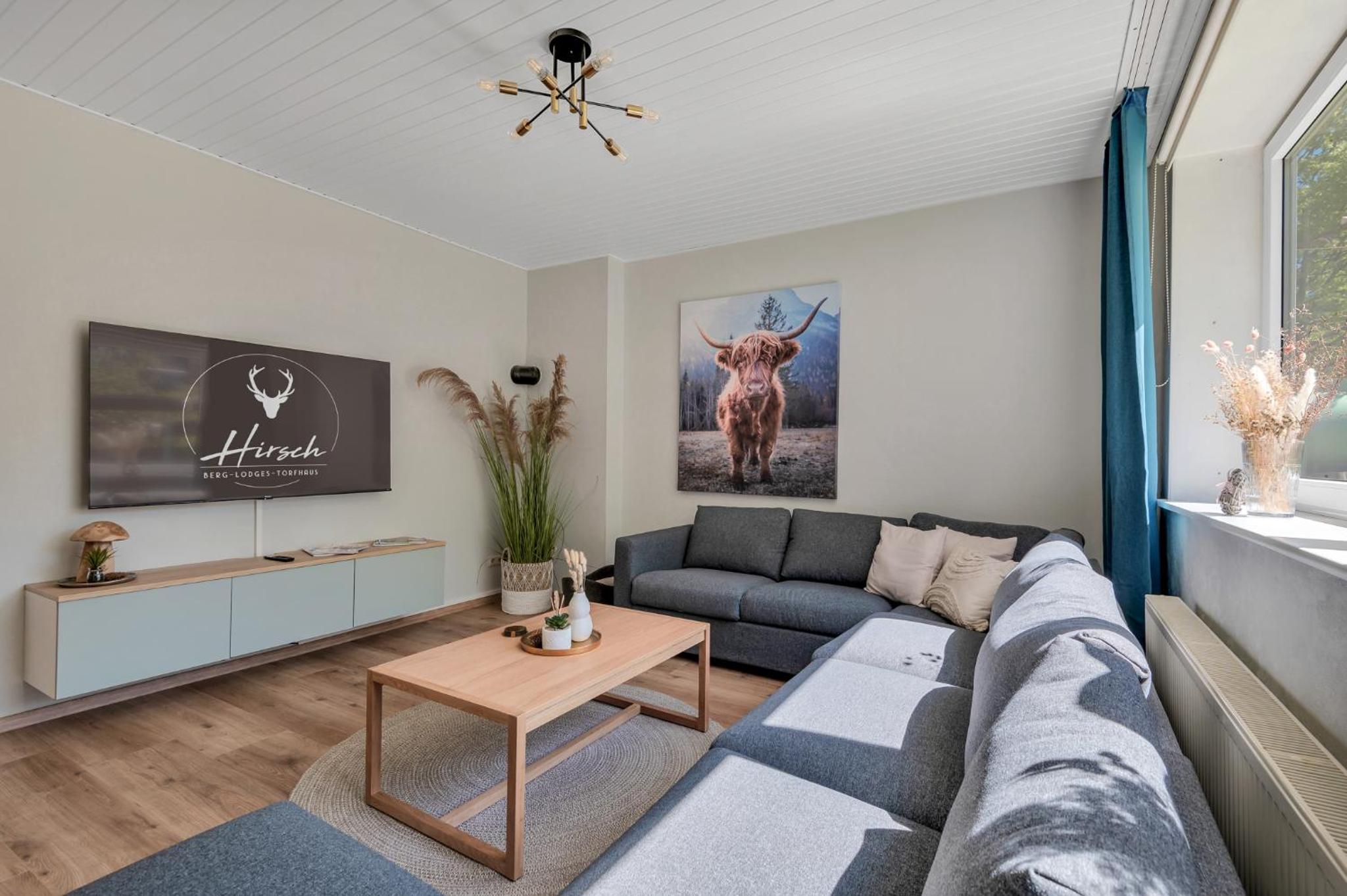 HIRSCH Hänsel Ferienhaus Garten mit Bergblick - Grill -Wald