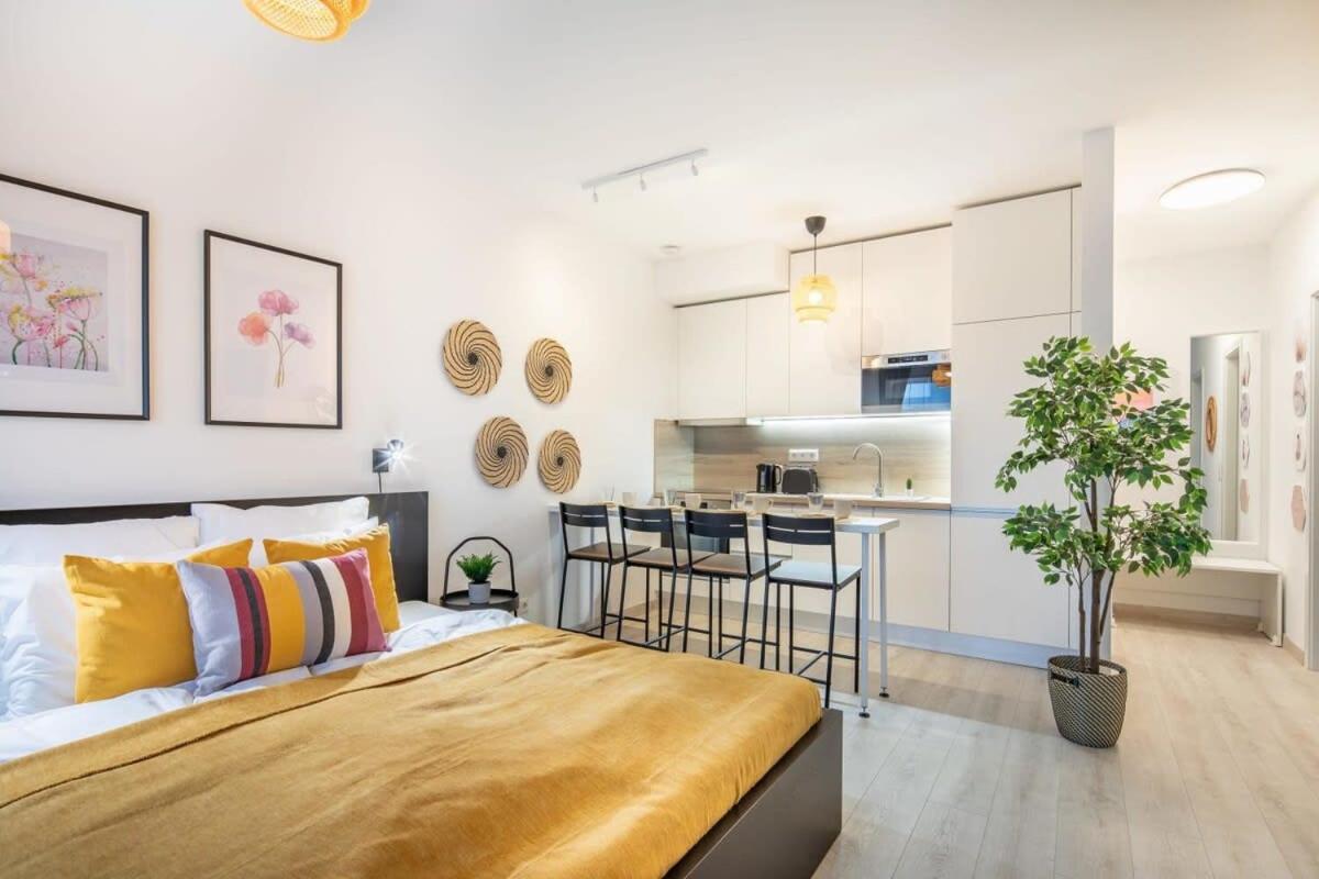 Modern bright central place with terrace